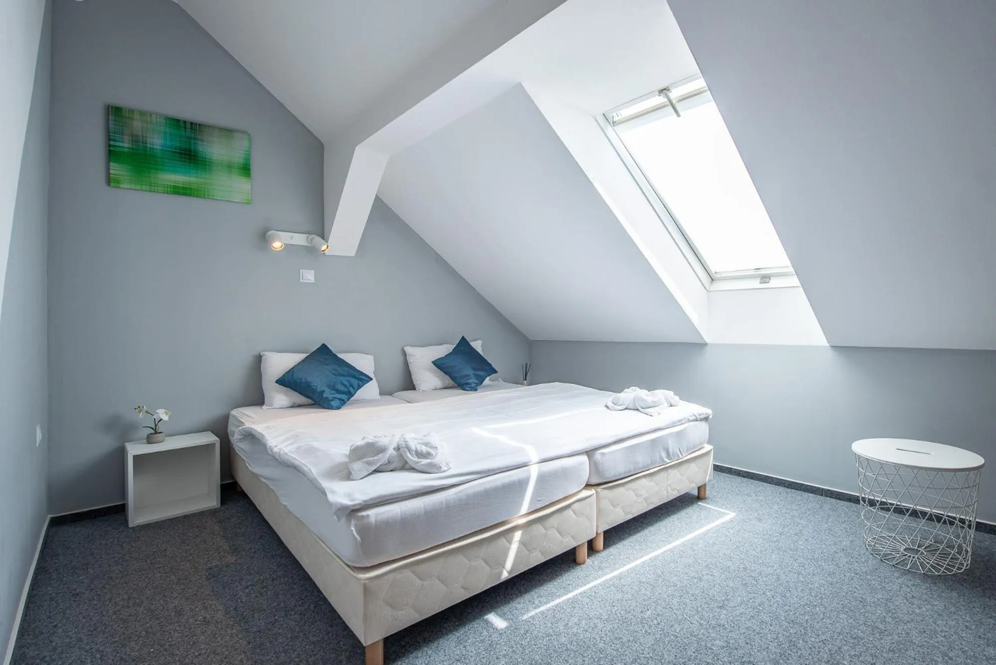 Bed in Herczeg Udvarház Poroszló