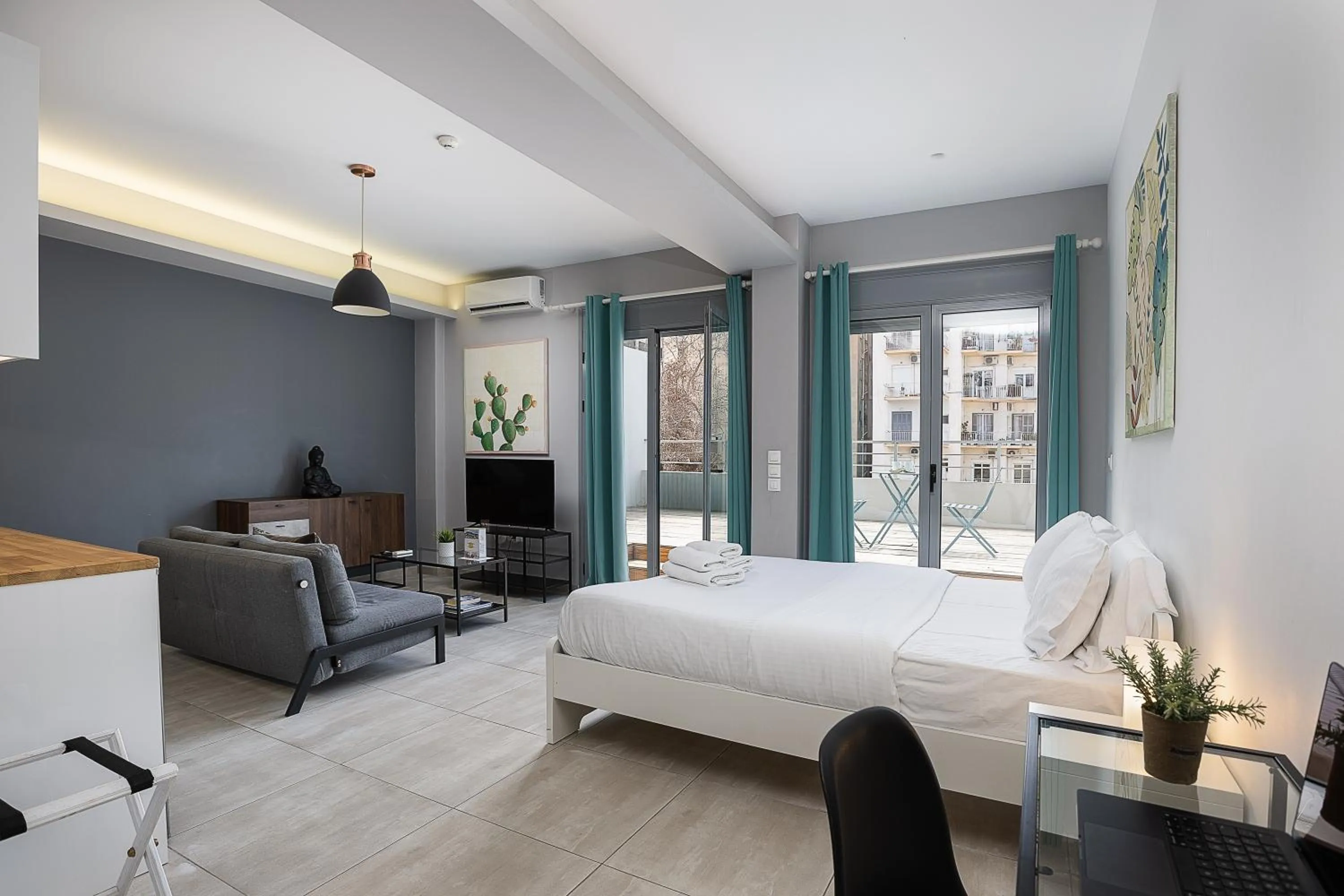 Bedroom, Bed in The Omnia Collection Pagrati