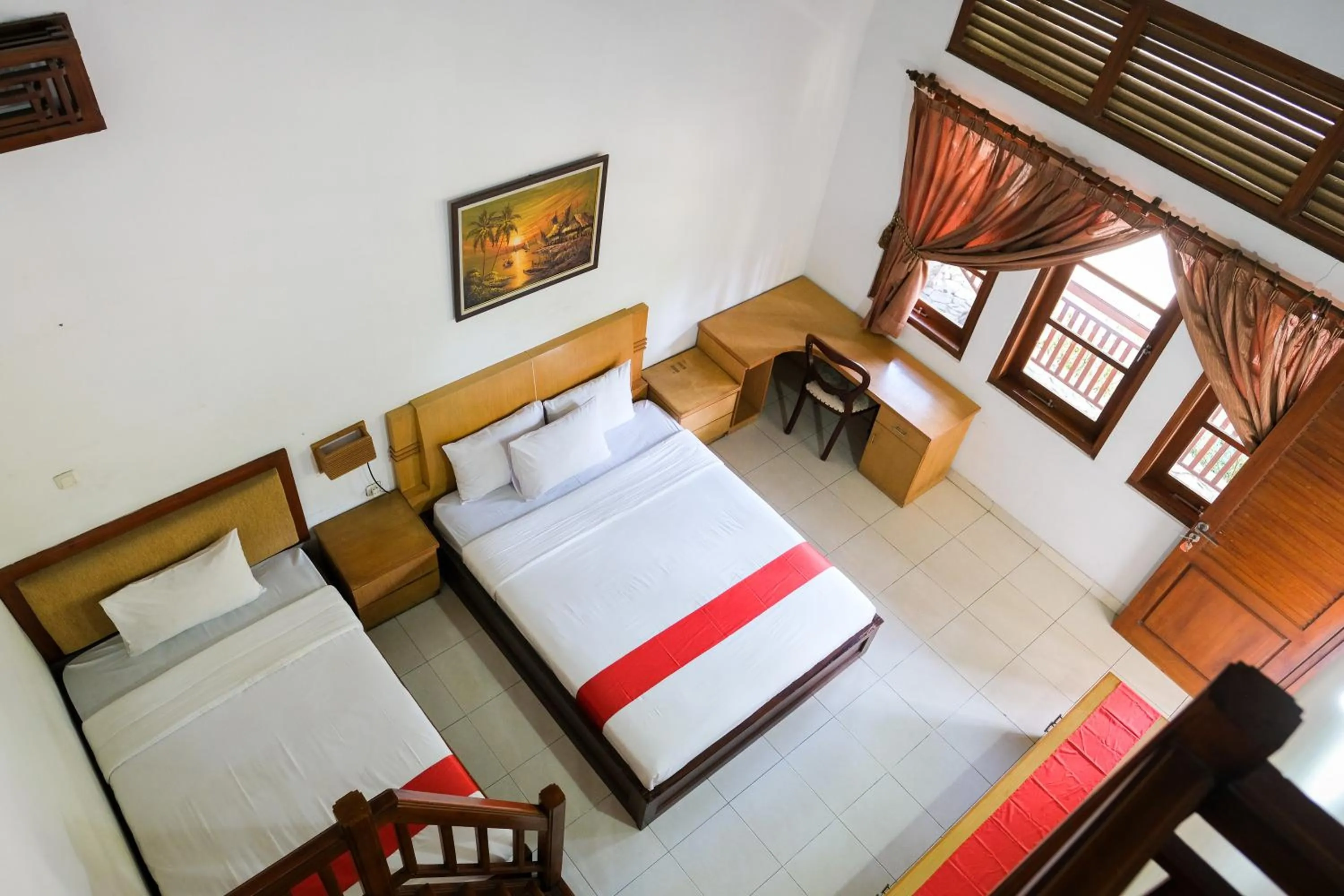 Bed in Jawa Dwipa Heritage Resort