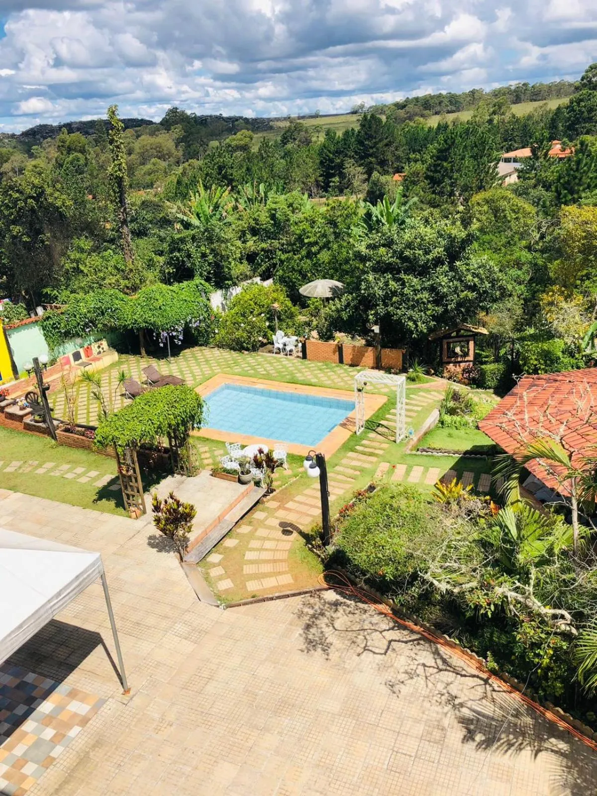 Garden view in Pousada do Guinda DIAMANTINA -MG