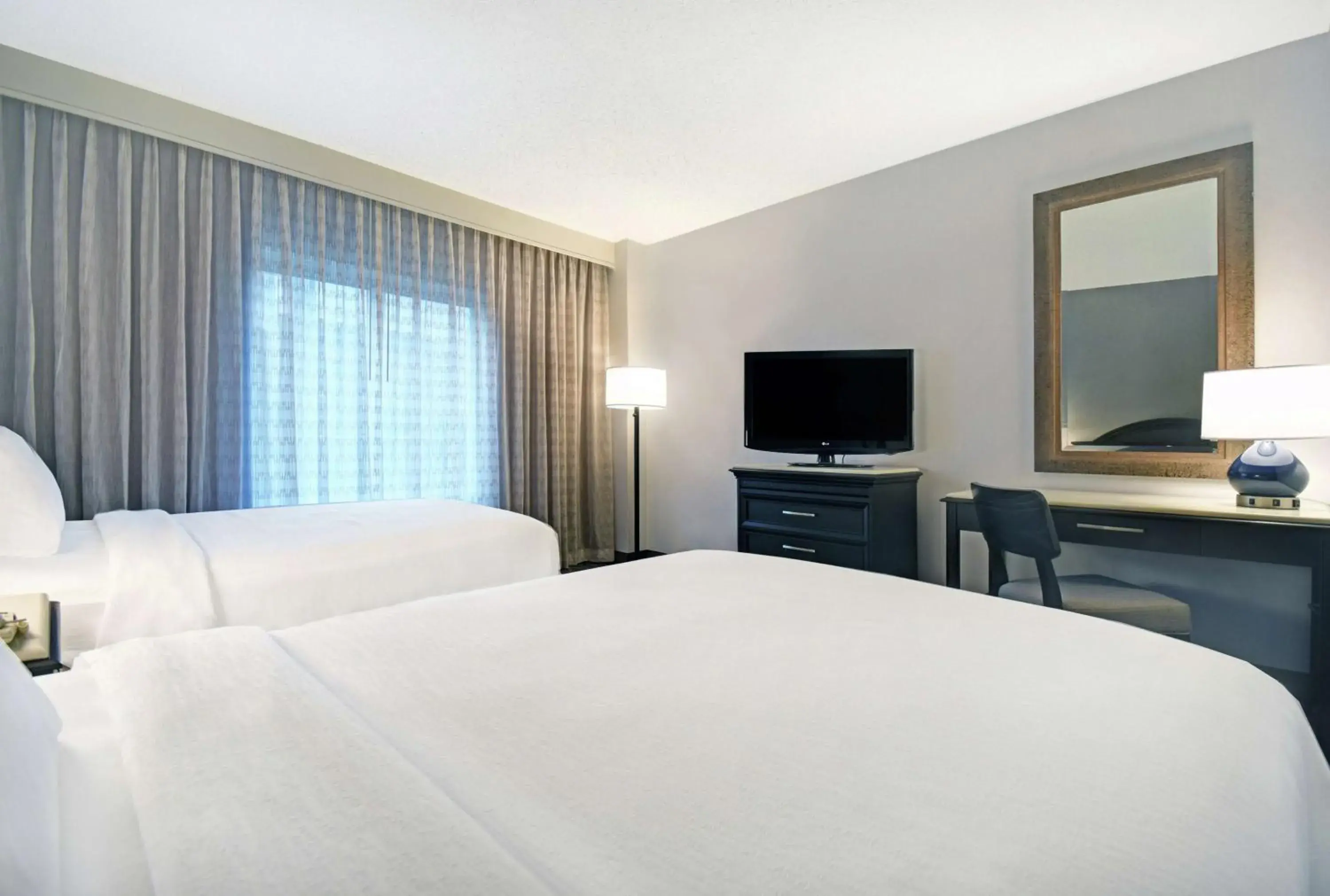 One-Bedroom Suite with Two Double Beds and Roll-in Shower - Mobility Access/Non-Smoking in Embassy Suites Charleston One-Bedroom Suite with Two Double Beds and Roll-in Shower - Mobility Access/Non-Smoking in Embassy Suites Charleston