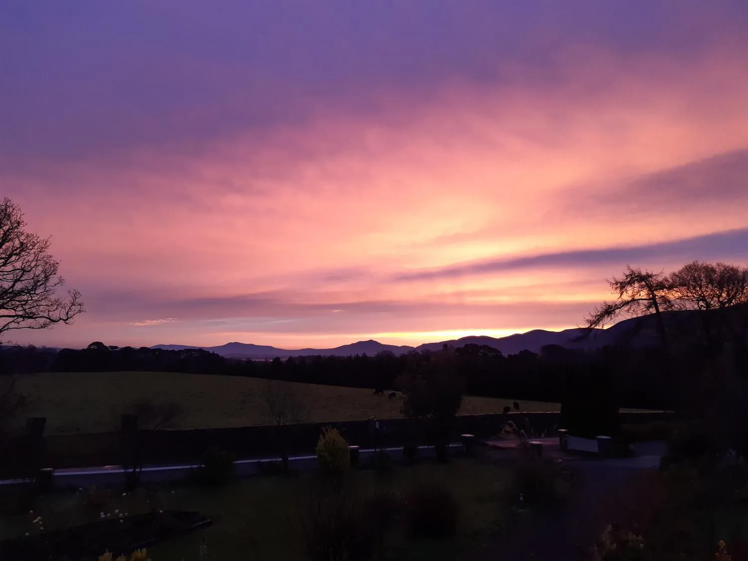 Mountain view in Inveraray Farm