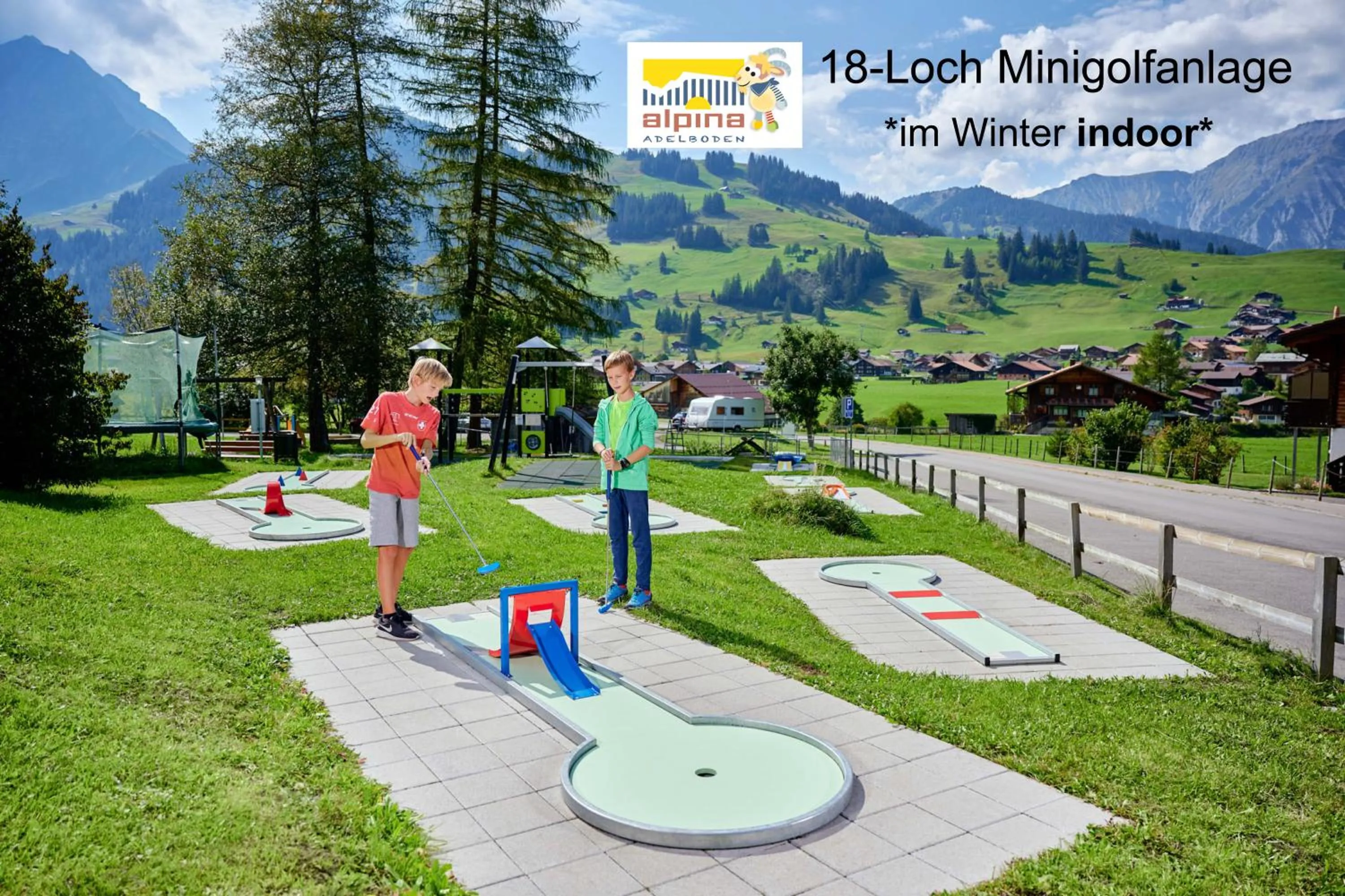 Children play ground in Ferien- und Familienhotel Alpina Adelboden