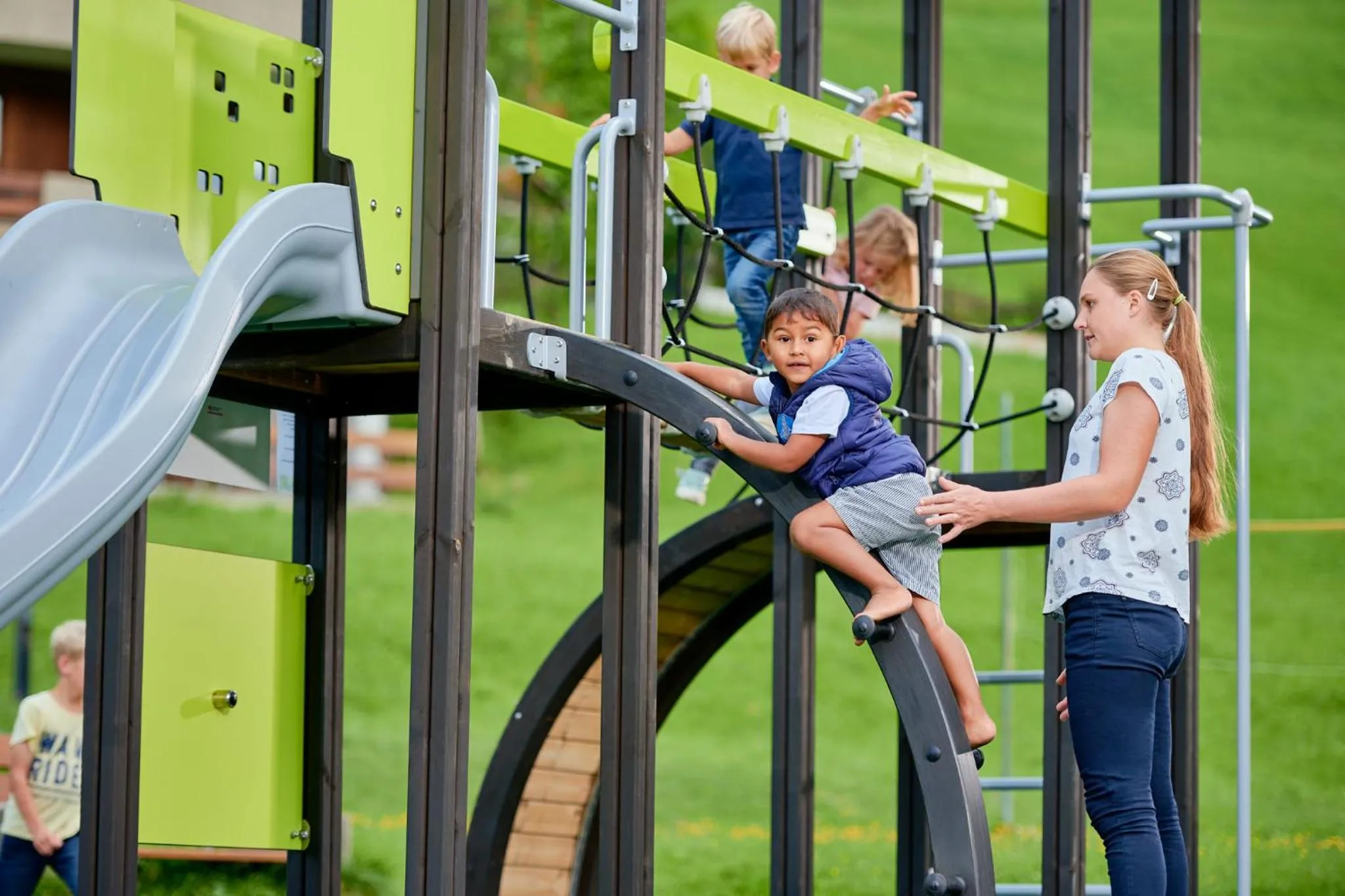 Children play ground in Ferien- und Familienhotel Alpina Adelboden