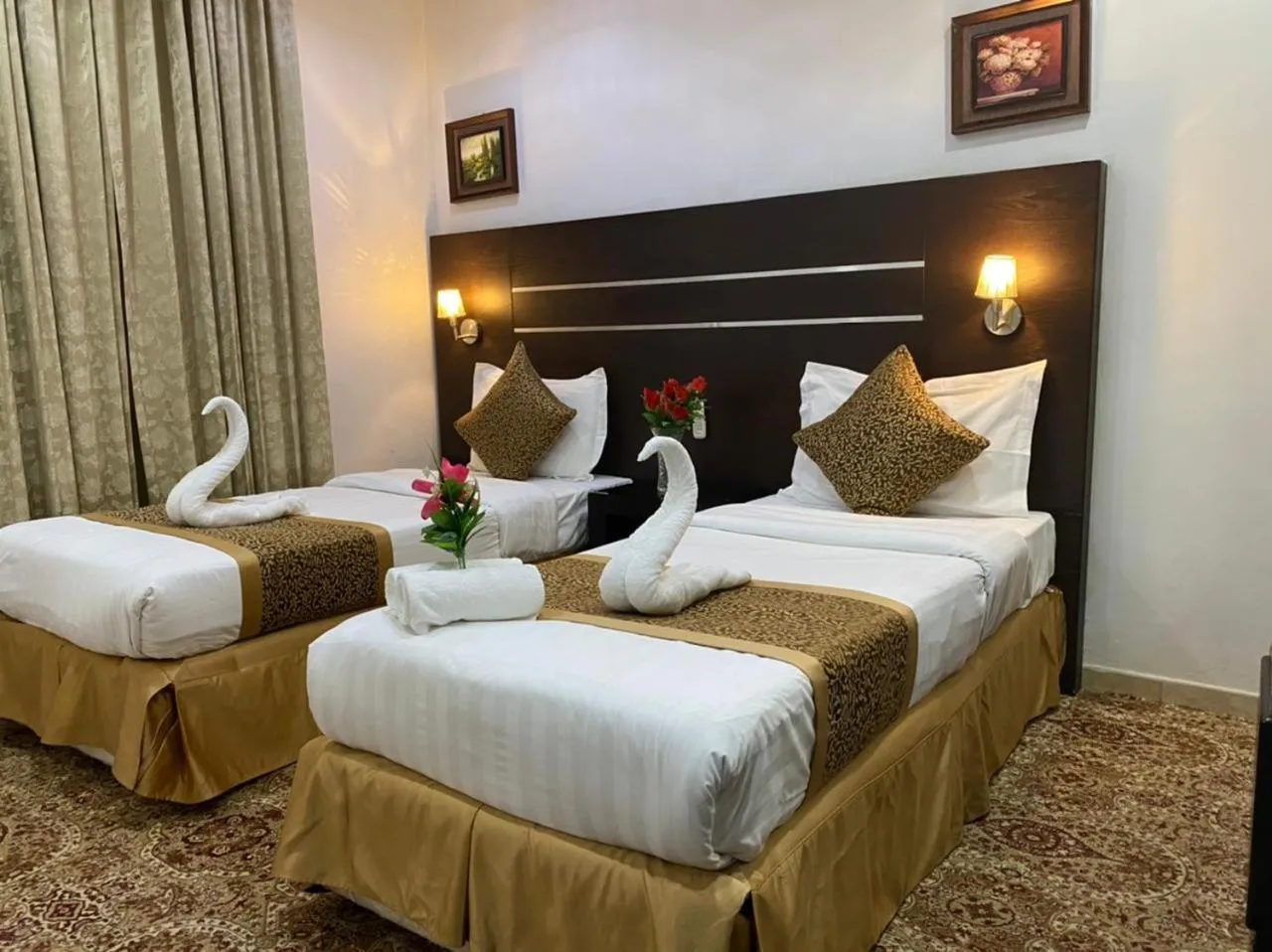 Bed in Rest Night Serviced Apartments - Al Nafal
