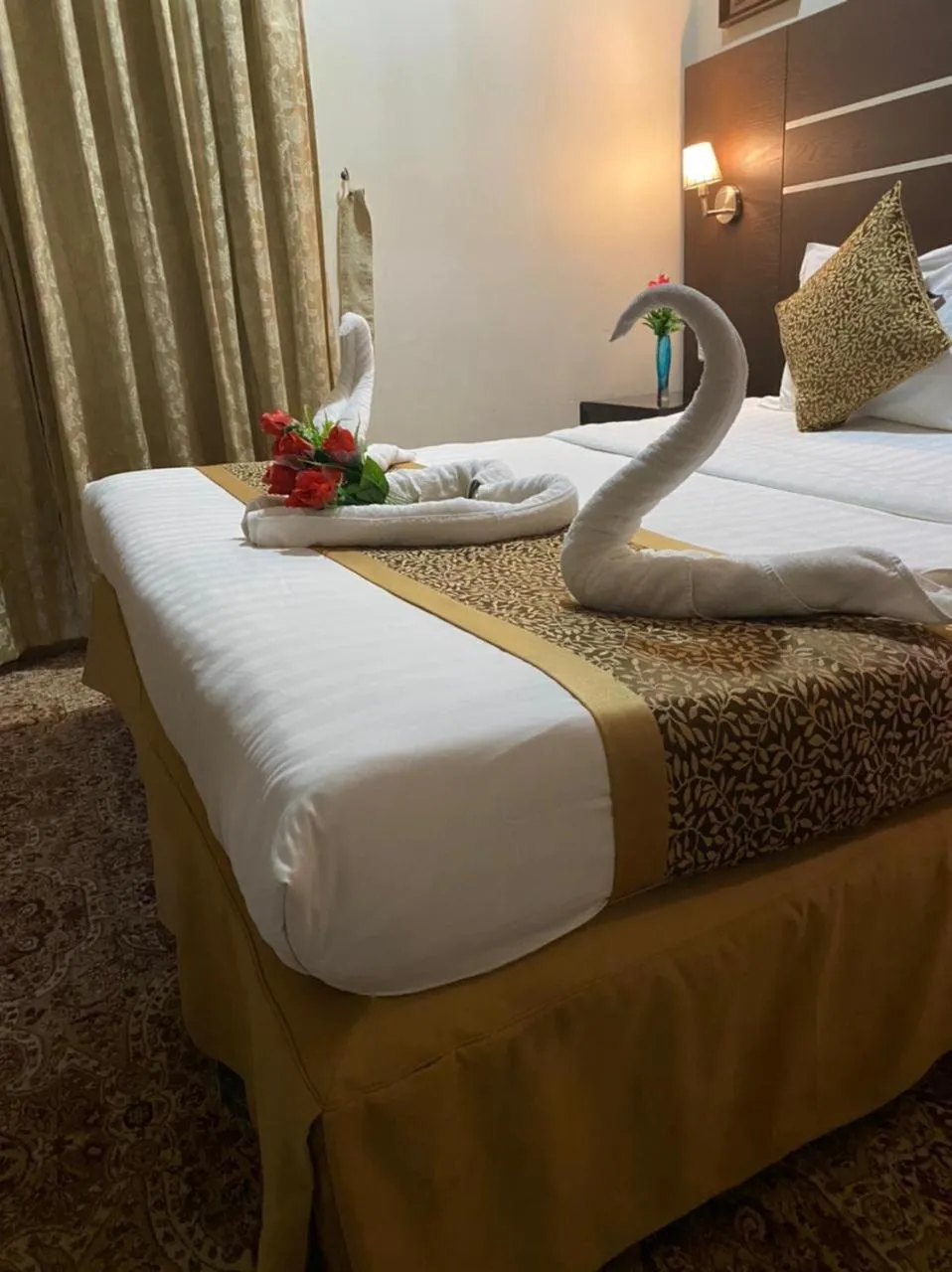 Bed in Rest Night Serviced Apartments - Al Nafal