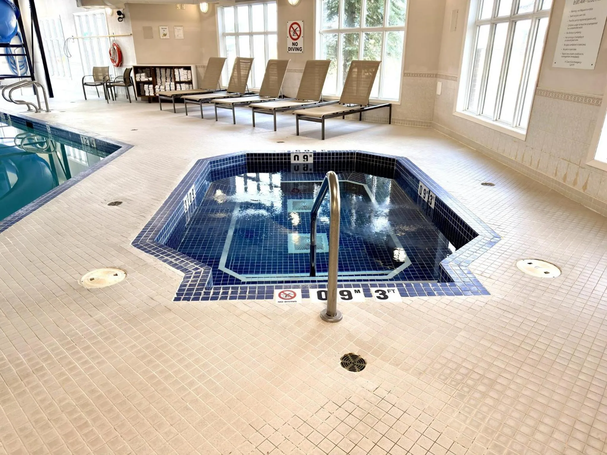 Swimming pool in Holiday Inn Express Airdrie by IHG