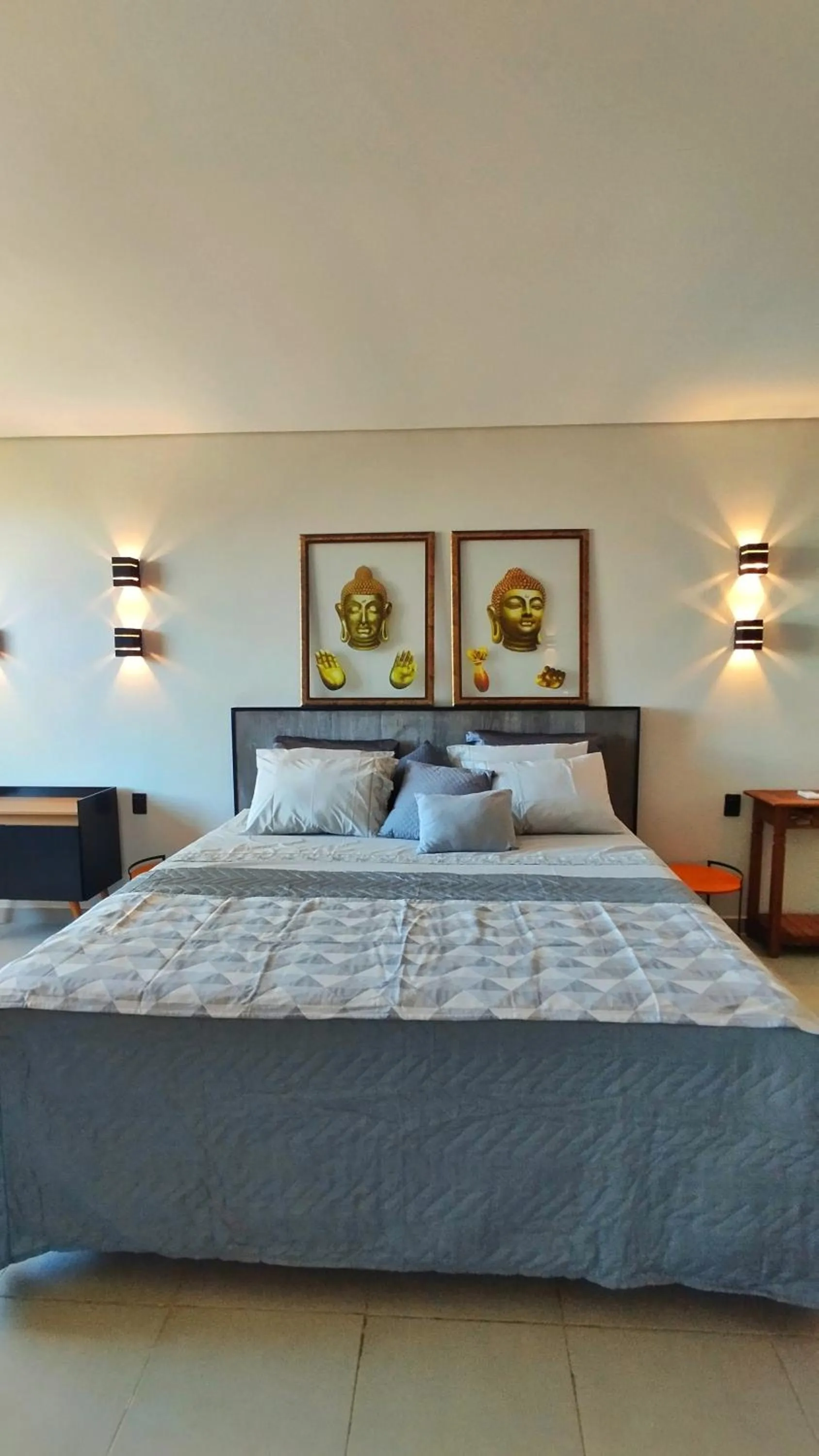 Bed in Pousada Novo Prado