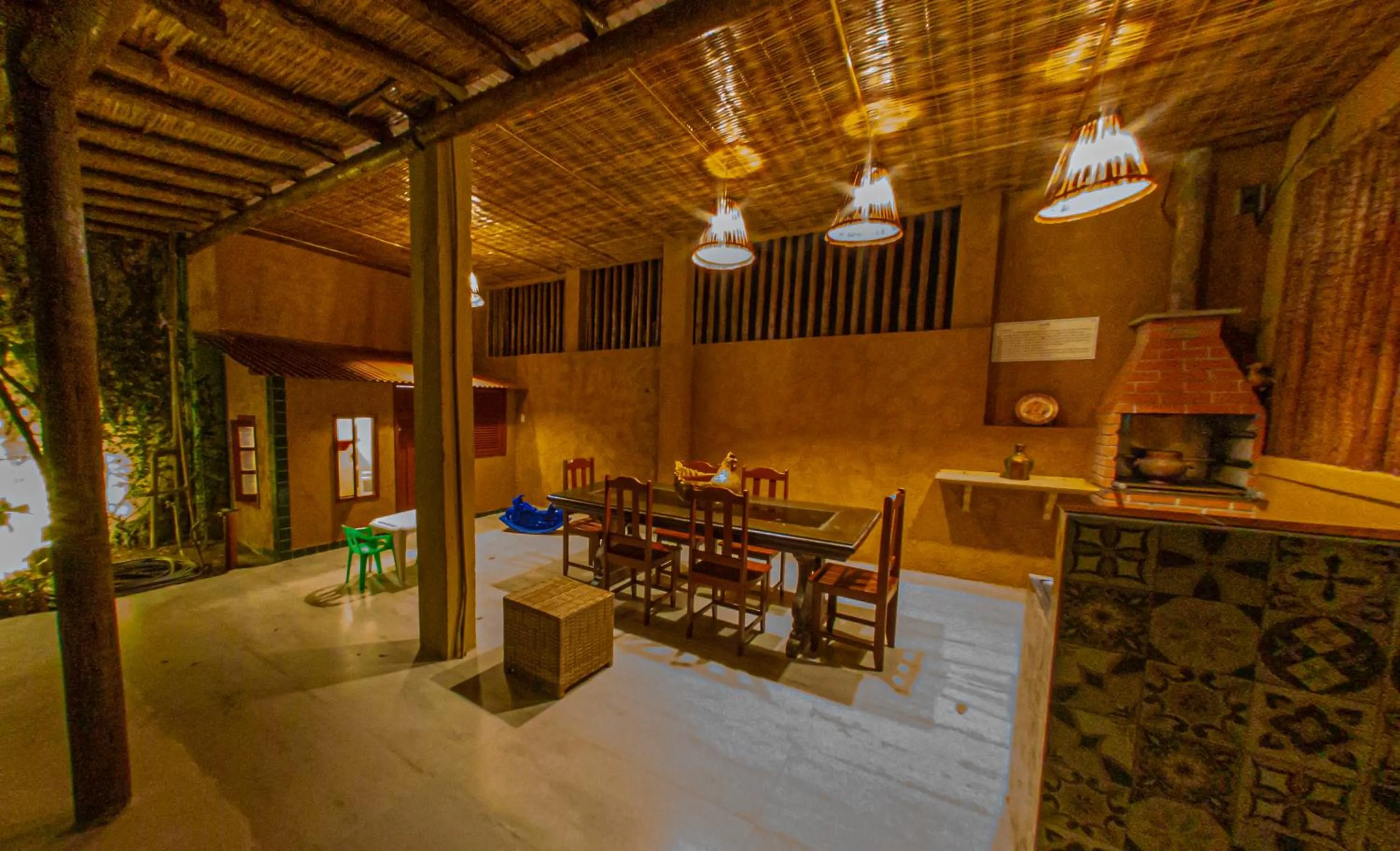 BBQ facilities in Pousada Novo Prado