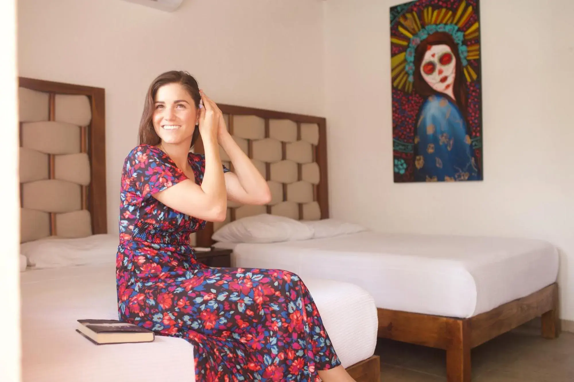 Double Room with Two Double Beds in Kinta Kan Hotel Boutique Cozumel Double Room with Two Double Beds in Kinta Kan Hotel Boutique Cozumel