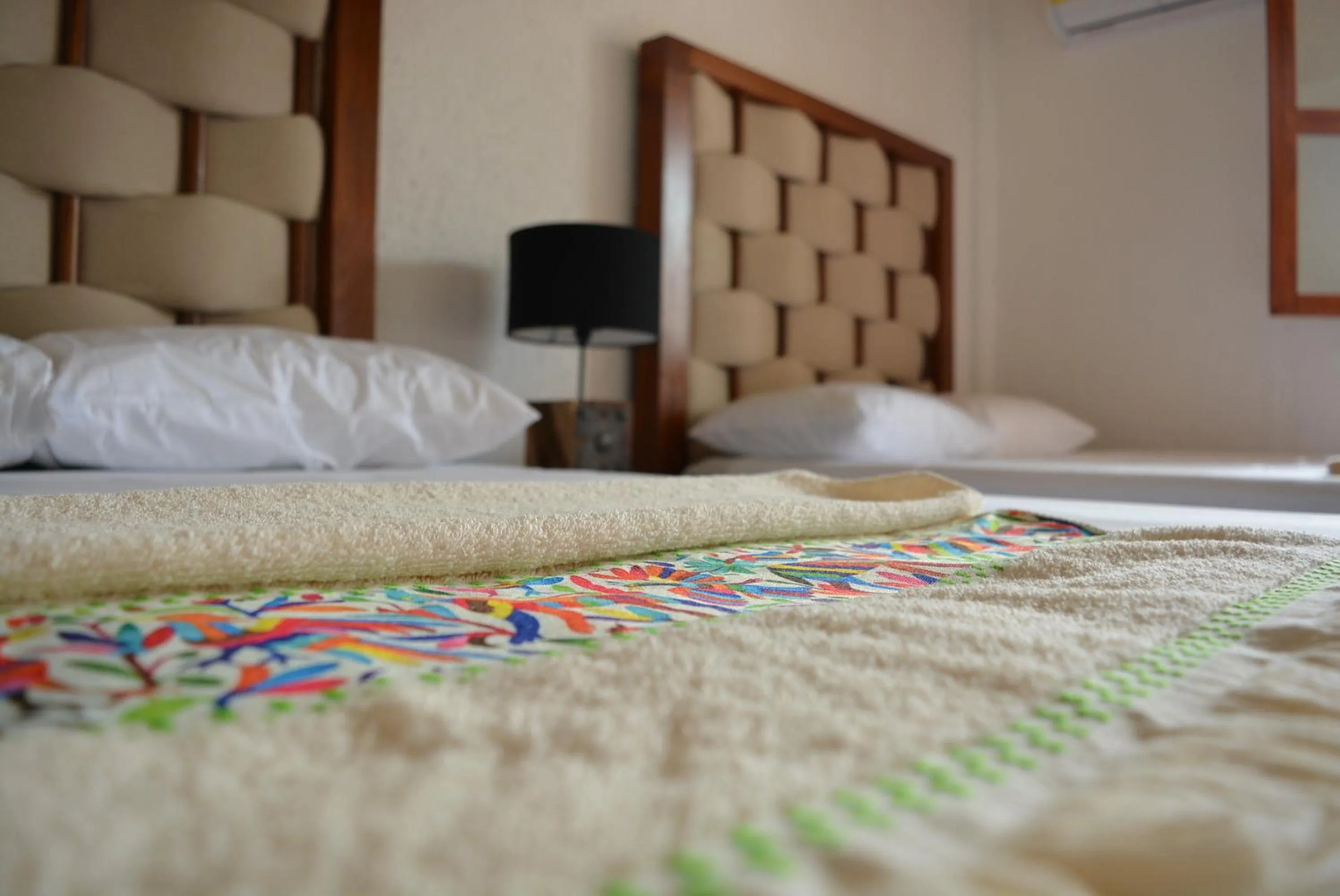 Bed in Kinta Kan Hotel Cozumel