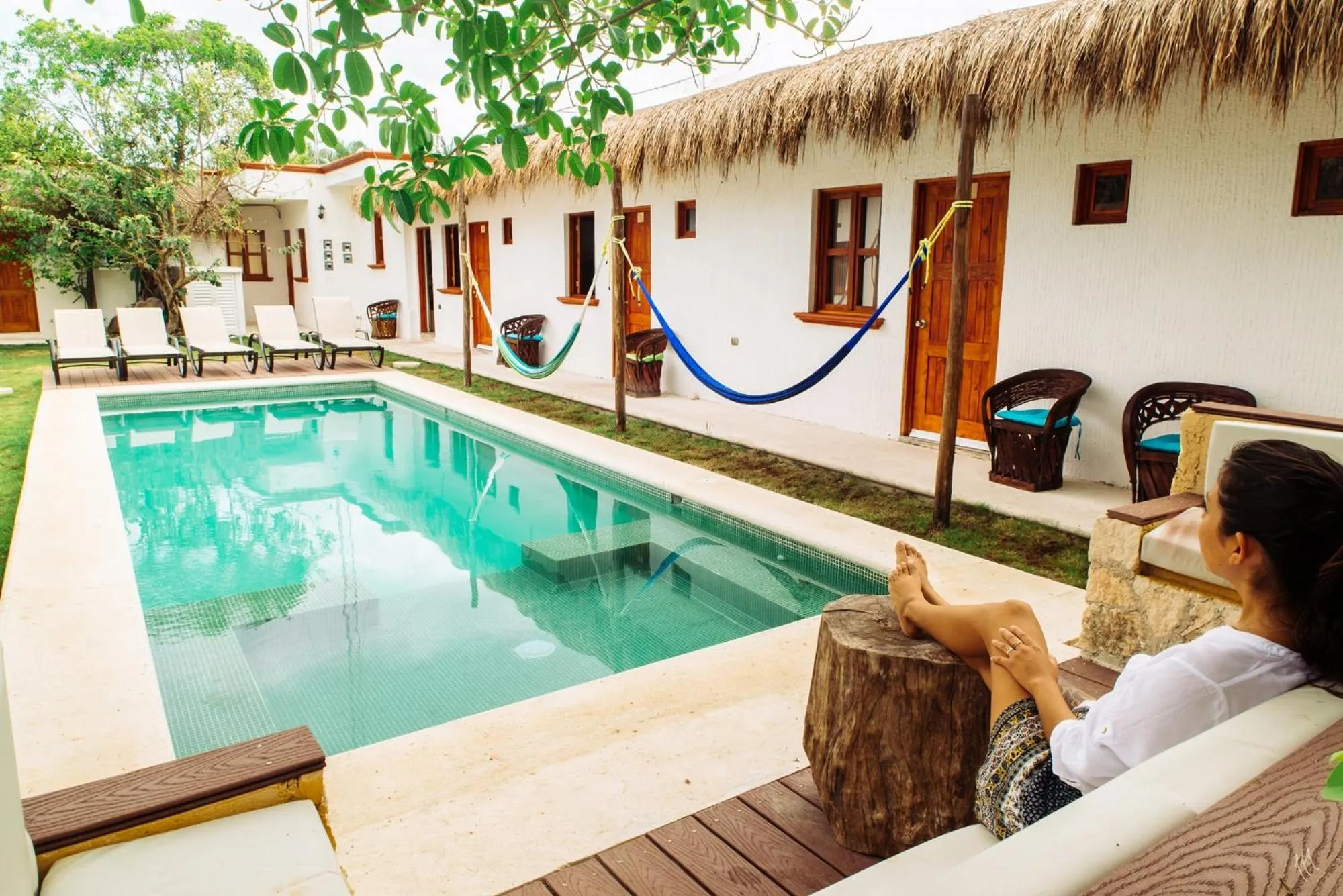 Swimming pool in Kinta Kan Hotel Cozumel