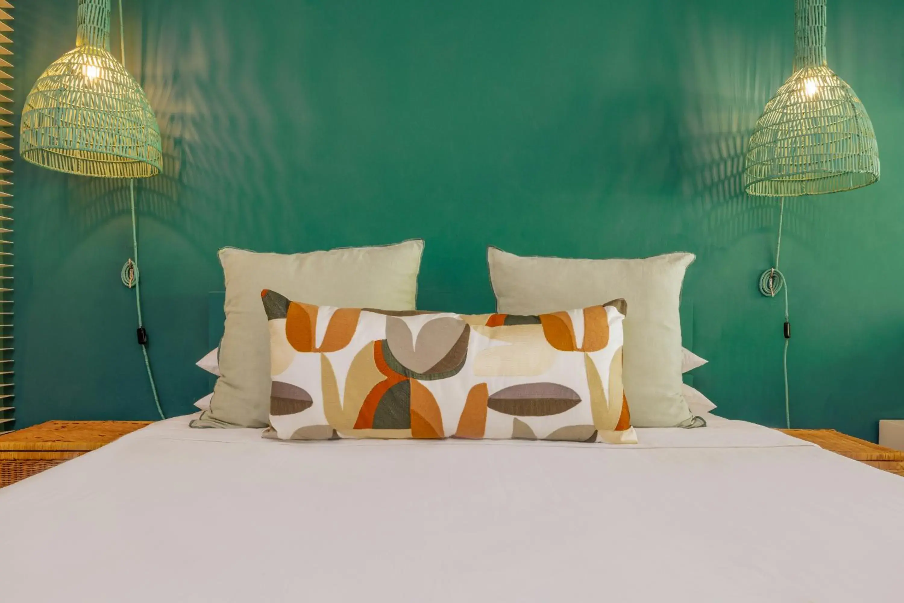 Decorative detail, Bed in Coin de Mire Attitude Decorative detail, Bed in Coin de Mire Attitude