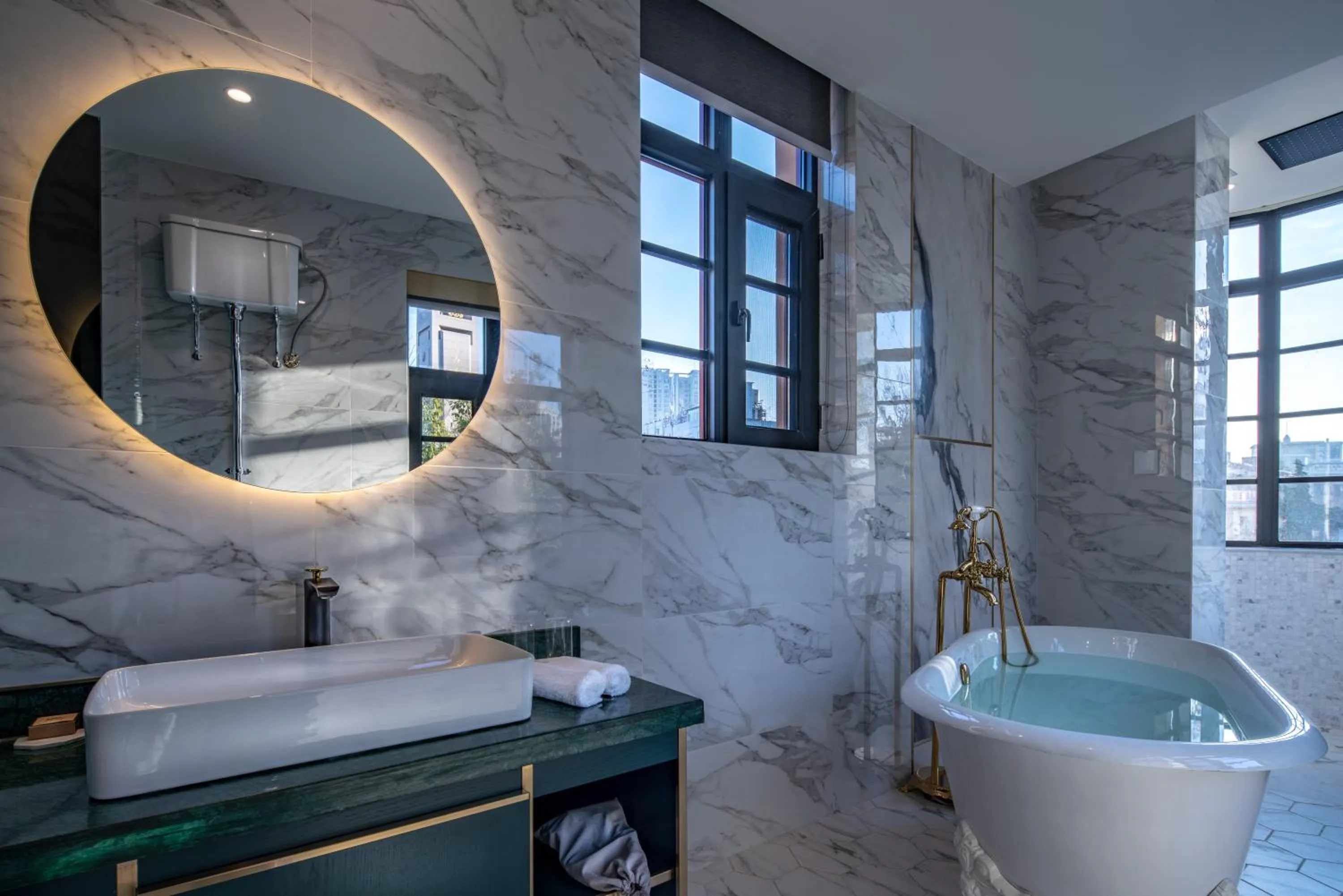 Bathroom in Moon and Chalice Boutique Hotel