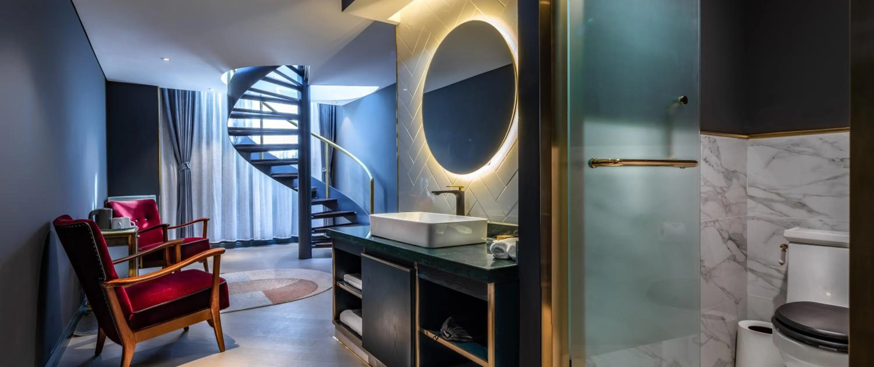 Bathroom in Moon and Chalice Boutique Hotel