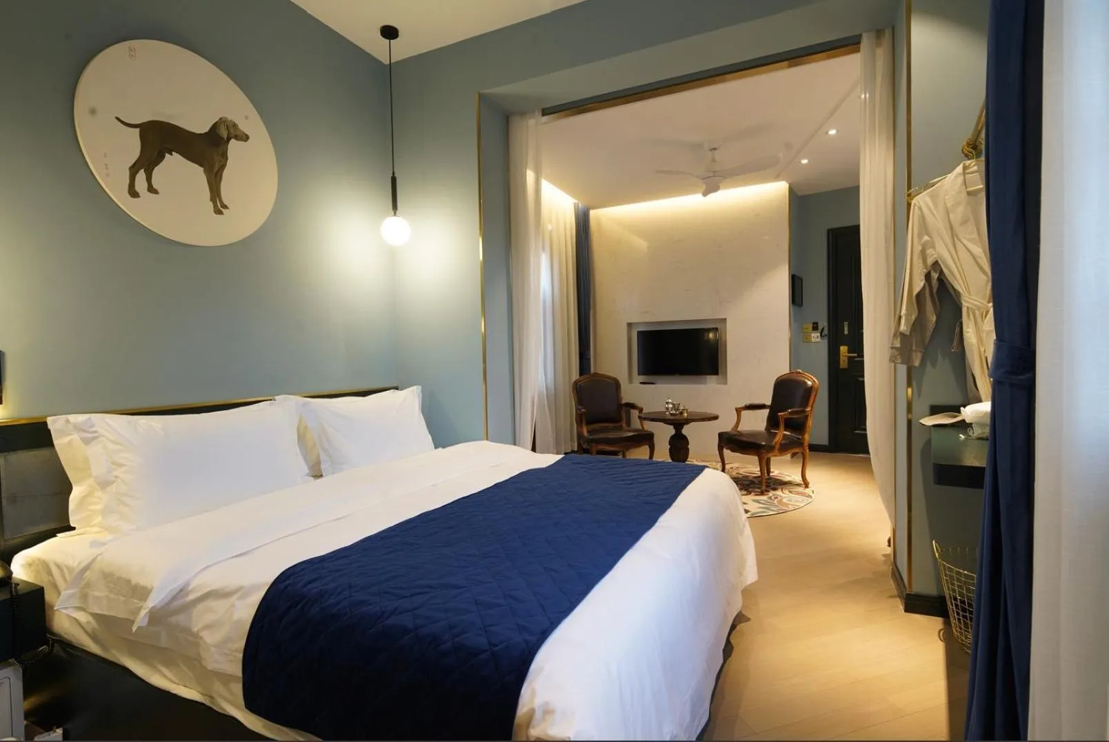 Bed in Moon and Chalice Boutique Hotel