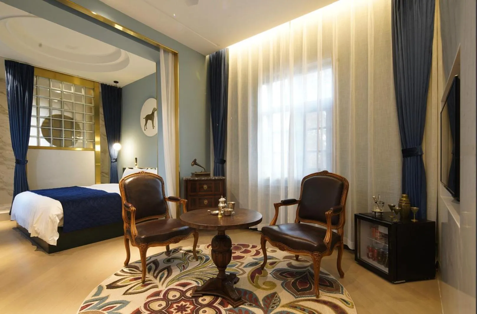 Bed in Moon and Chalice Boutique Hotel