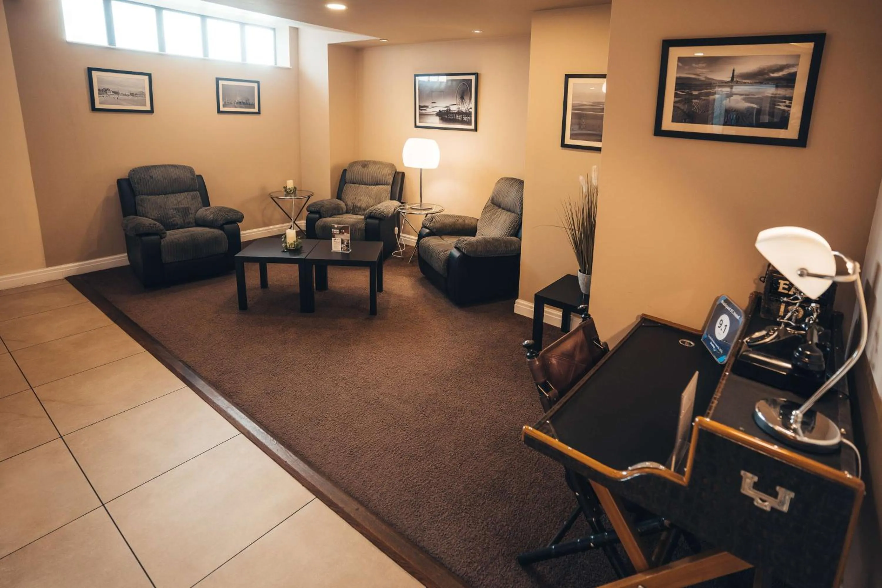 Lobby or reception in Blackpool Football Club Stadium Hotel, a member of Radisson Individuals