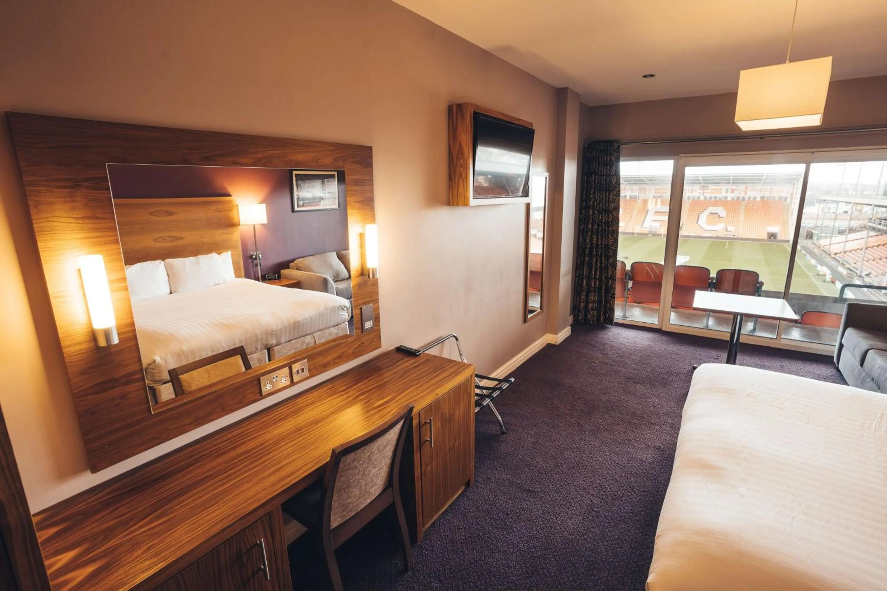 Bedroom, Bed in Blackpool Football Club Stadium Hotel, a member of Radisson Individuals