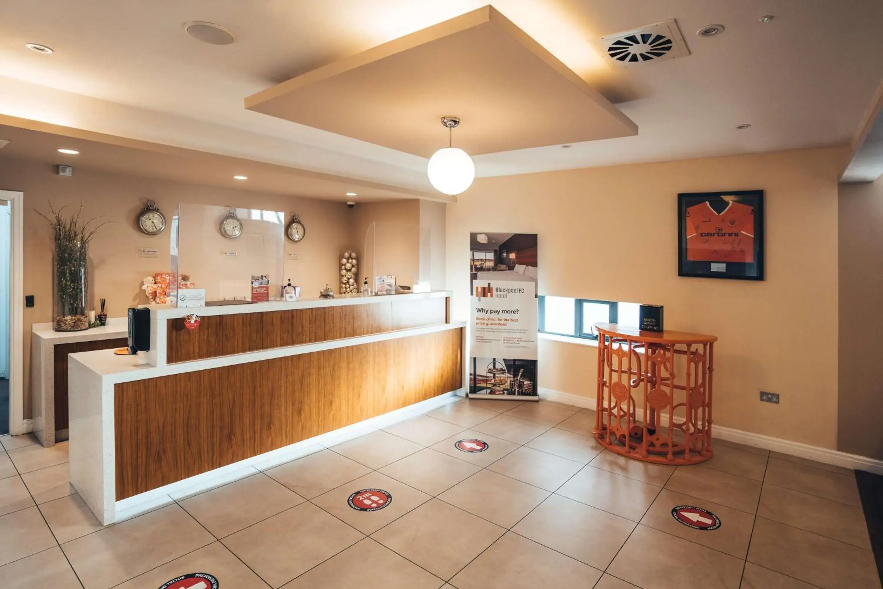 Lobby or reception in Blackpool Football Club Stadium Hotel, a member of Radisson Individuals Lobby or reception in Blackpool Football Club Stadium Hotel, a member of Radisson Individuals