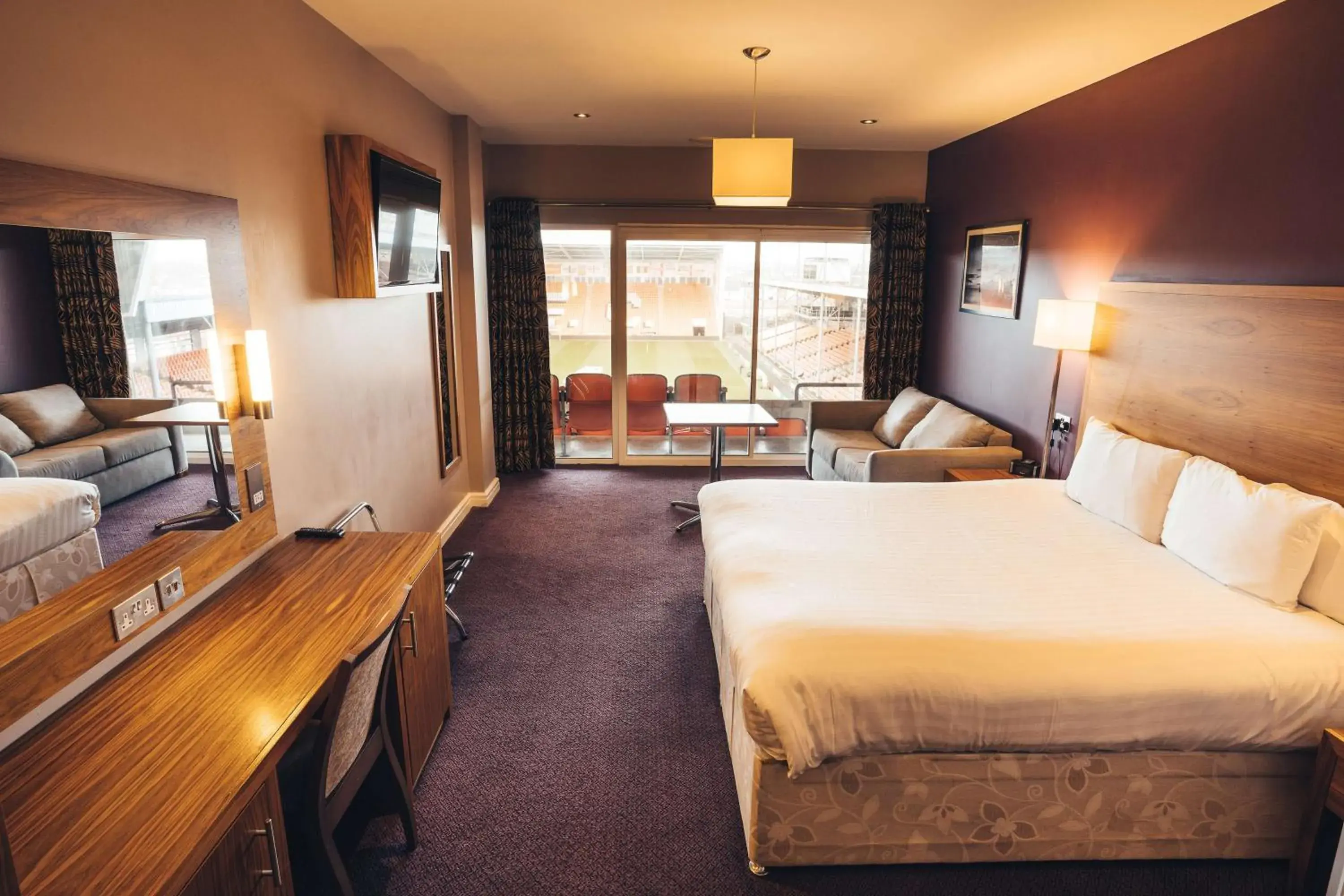 Bedroom, Bed in Blackpool Football Club Stadium Hotel, a member of Radisson Individuals Bedroom, Bed in Blackpool Football Club Stadium Hotel, a member of Radisson Individuals