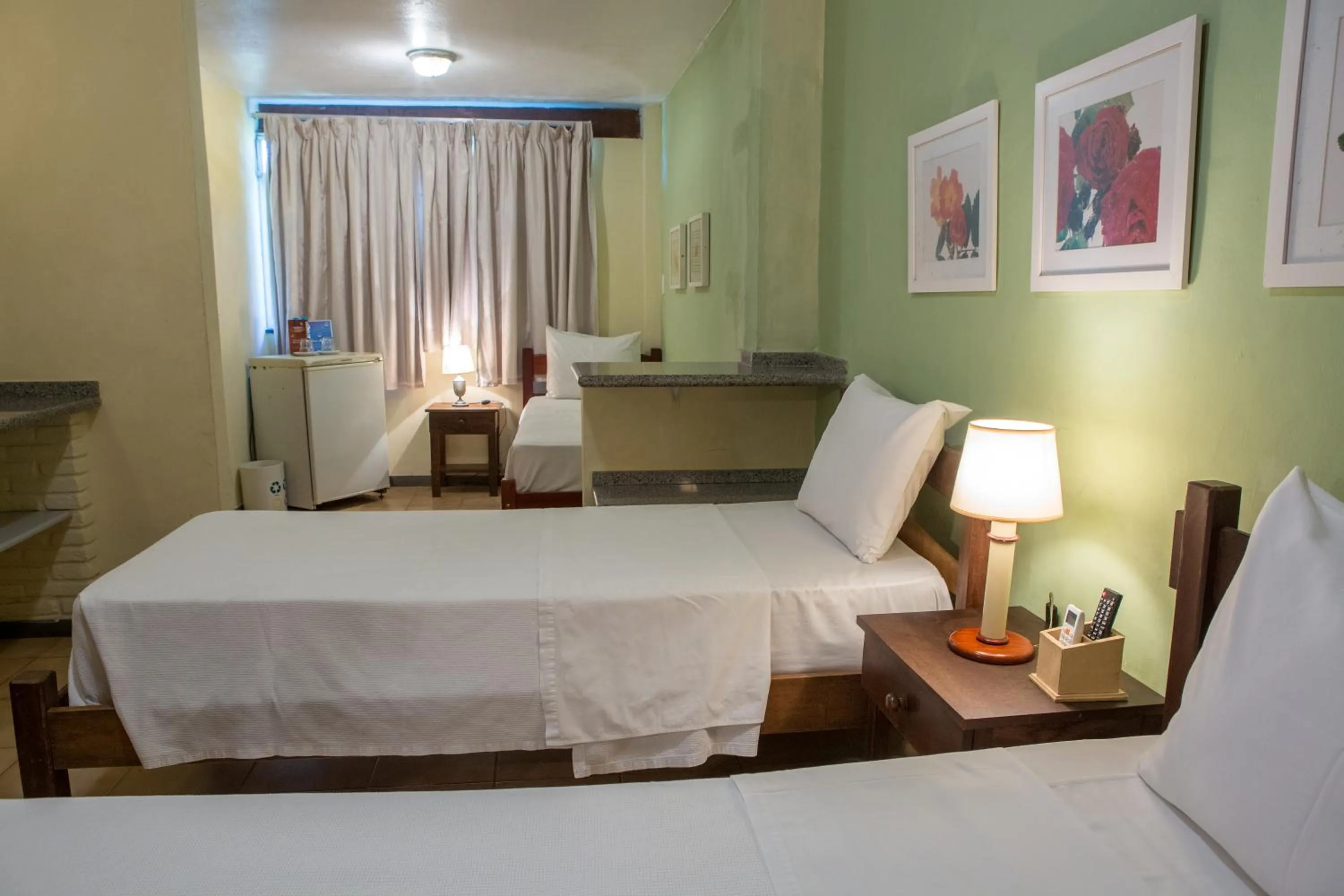 Bed in Hotel Fazenda Sete Lagos