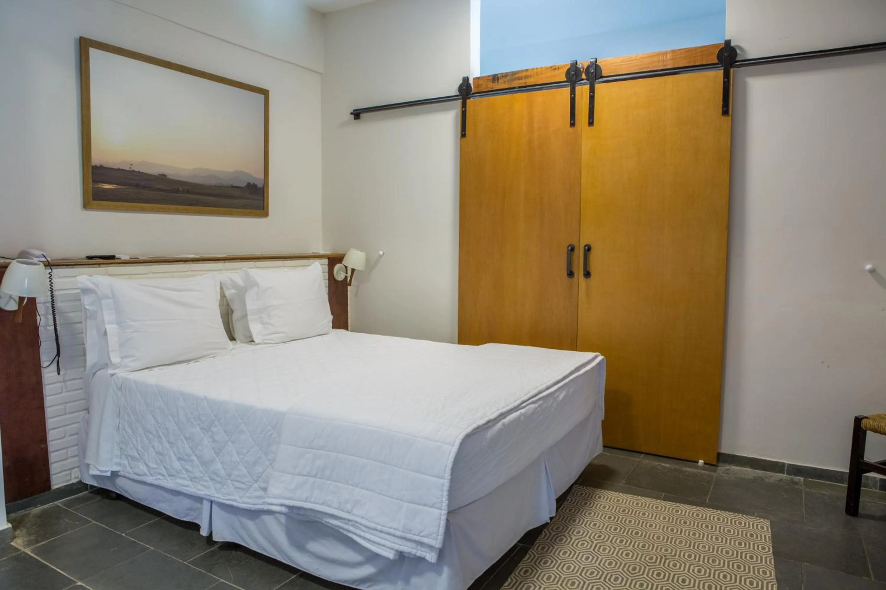 Bed in Hotel Fazenda Sete Lagos