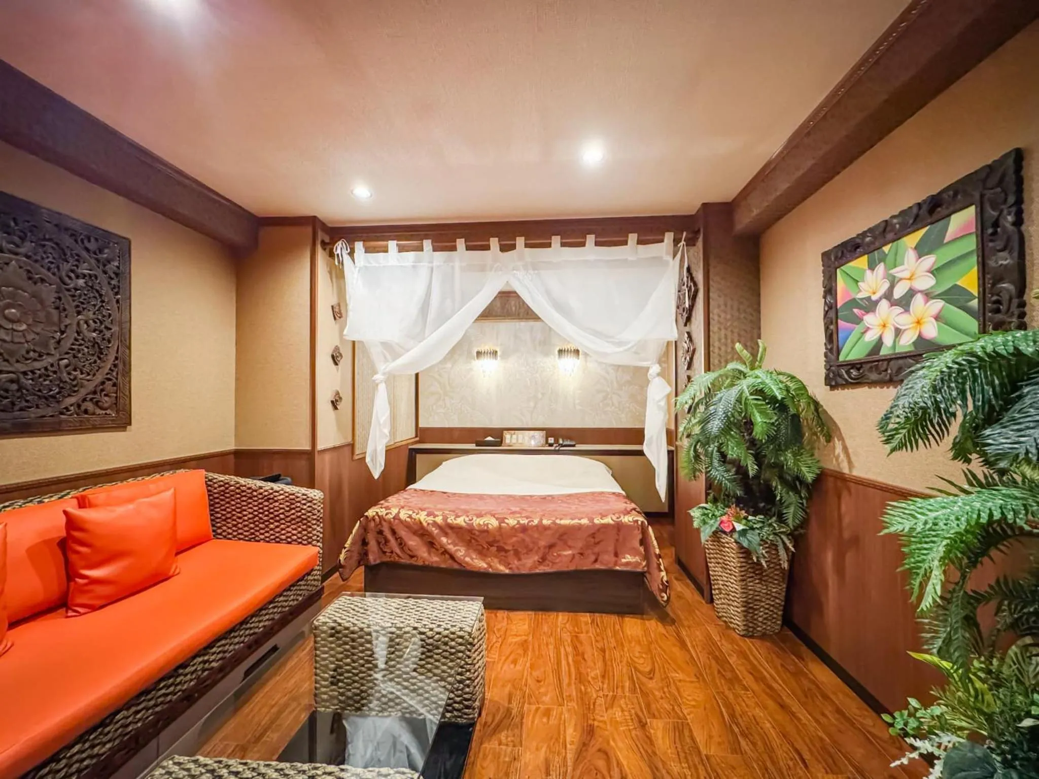 Bed in Hotel Gran Bali Resort