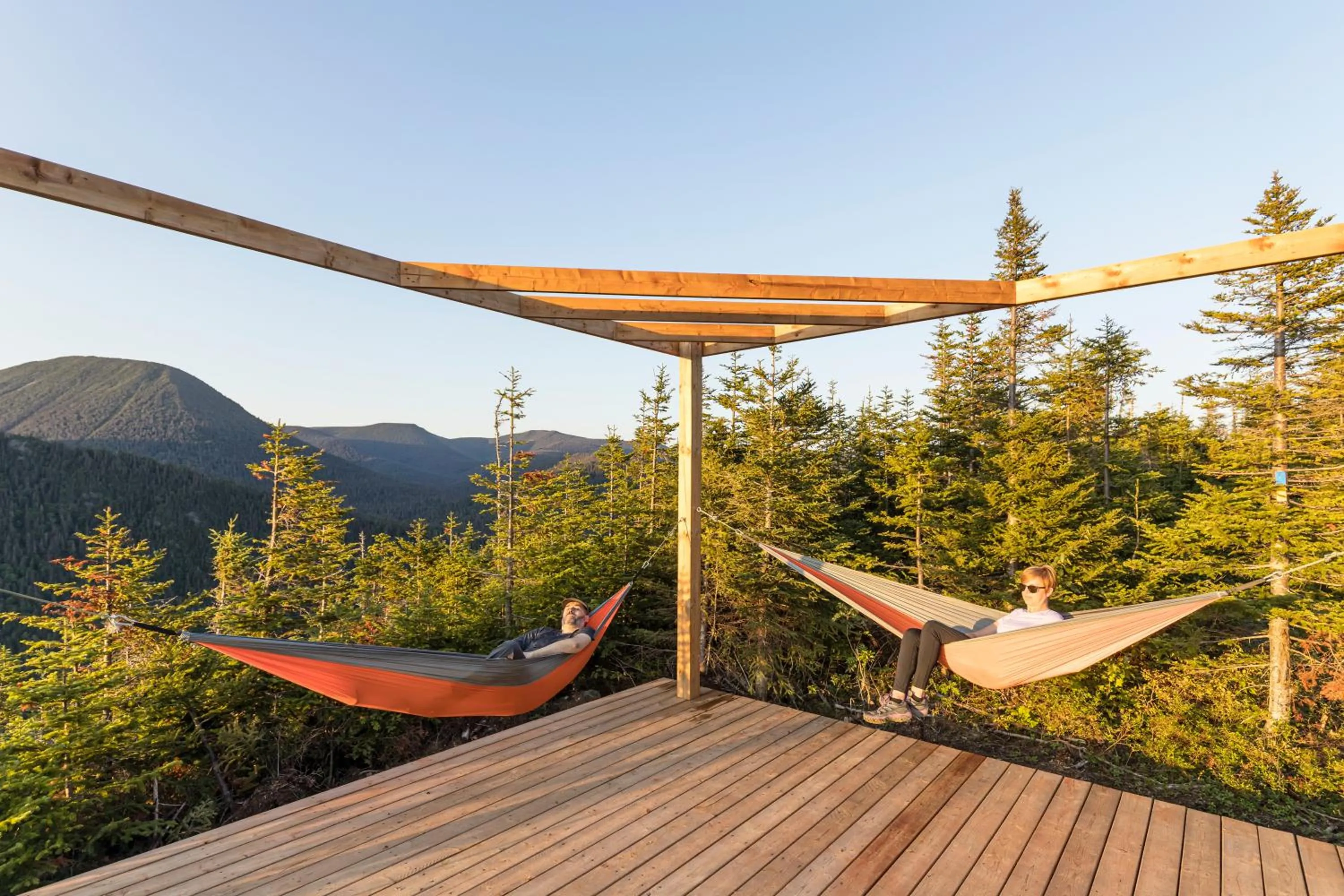 Balcony/Terrace in Auberge de Montagne des Chic-Chocs Mountain Lodge - Sepaq