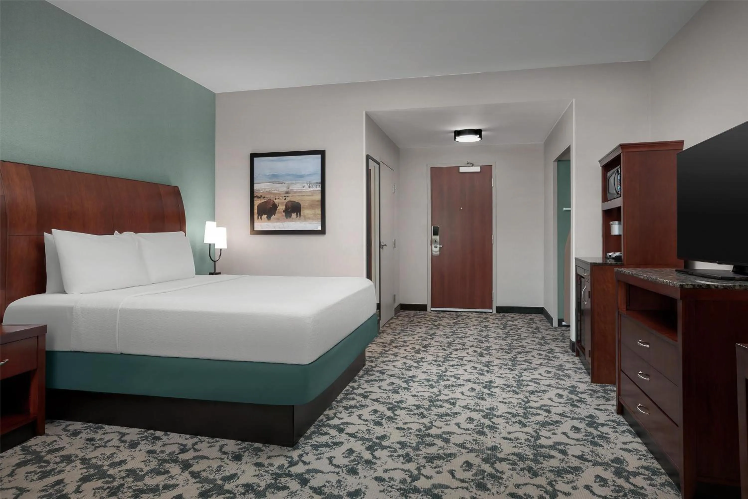 Bed in Hilton Garden Inn Denver Downtown