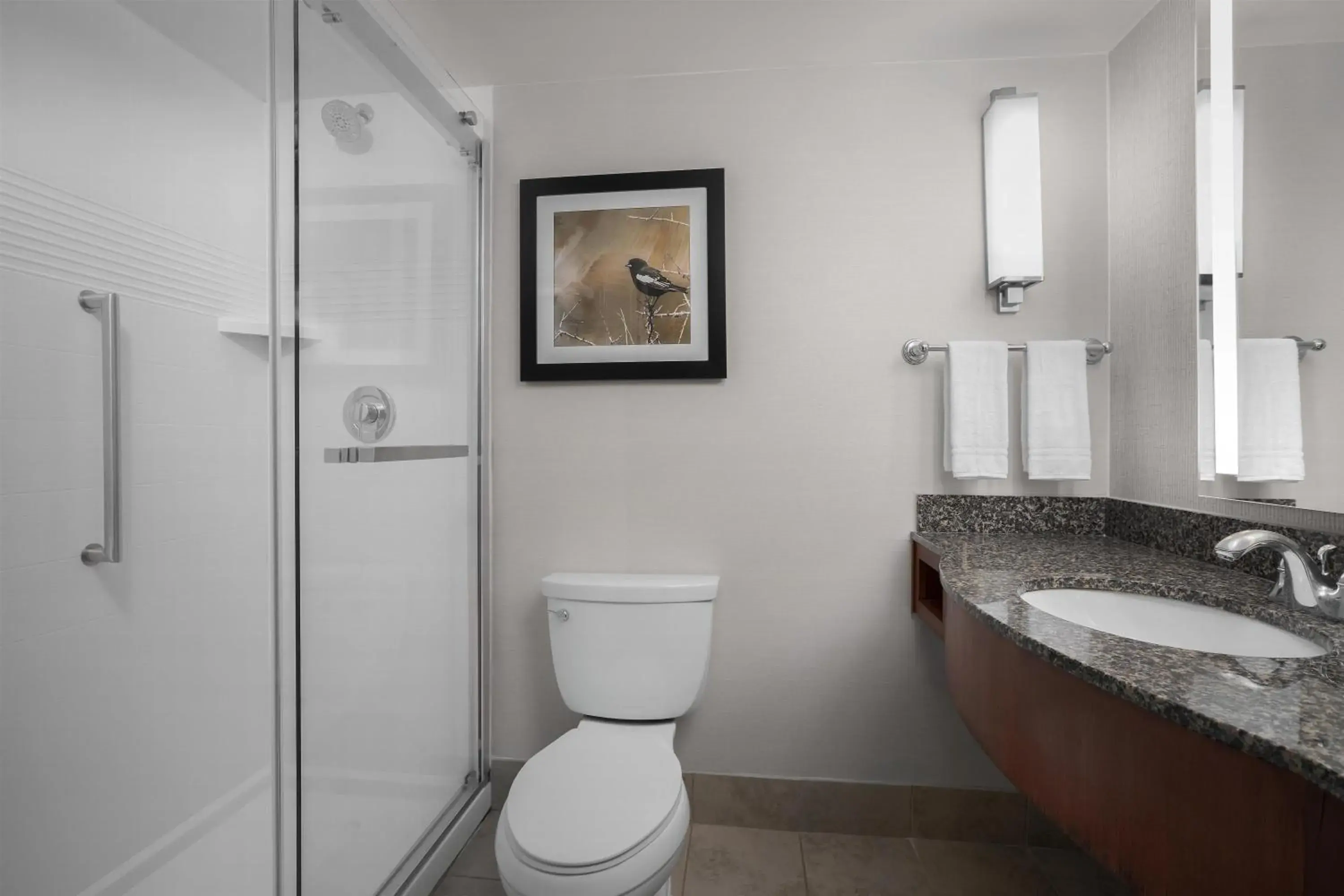 Bathroom in Hilton Garden Inn Denver Downtown Bathroom in Hilton Garden Inn Denver Downtown