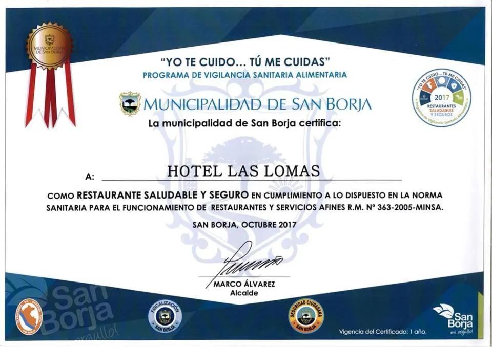 Restaurant/places to eat in Hotel Las Lomas