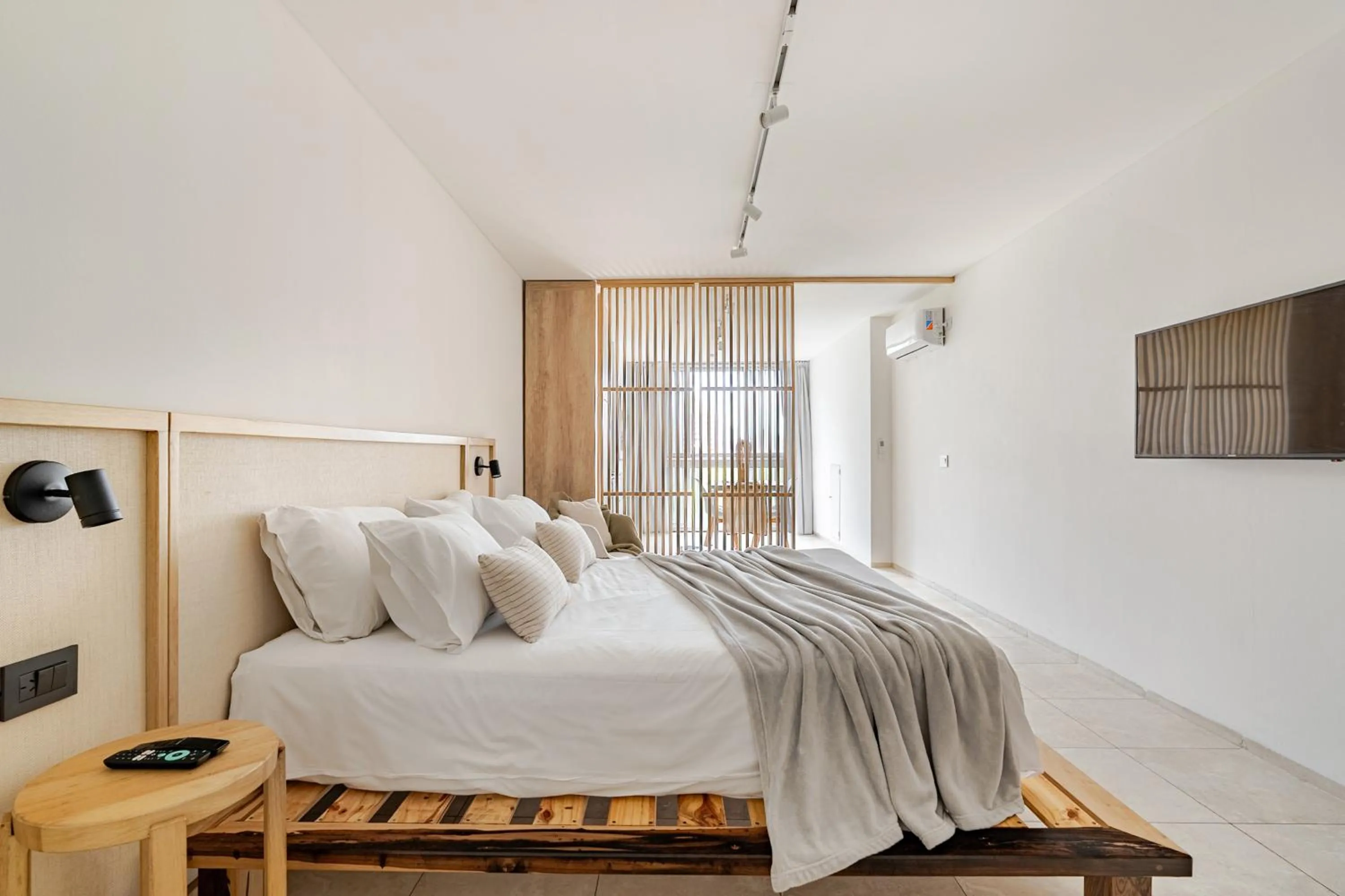 Bedroom, Bed in Departamentos Lugar