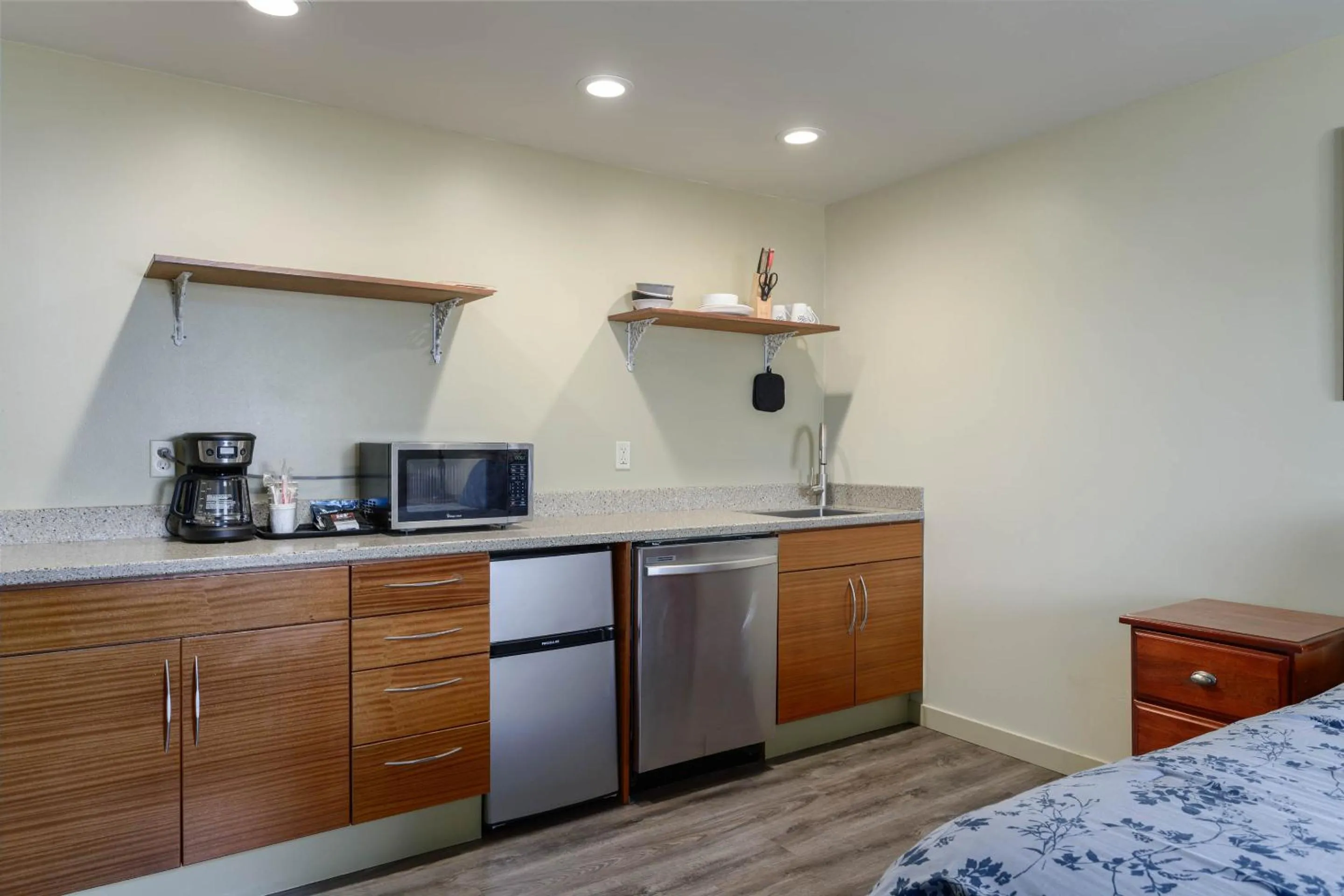 Kitchen or kitchenette in Cocusa Motel