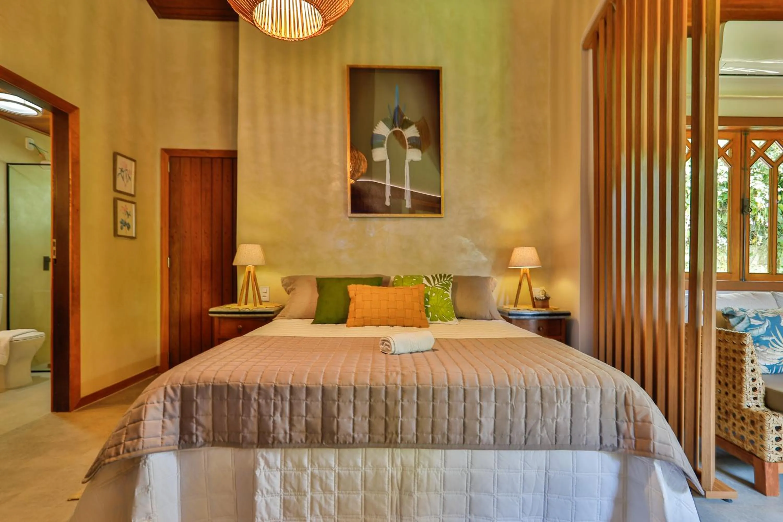 Bed in Pousada Recanto do Arraial