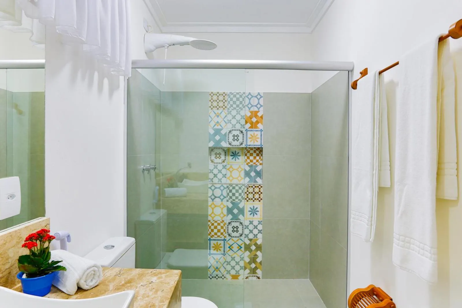 Shower in Pousada Recanto do Arraial