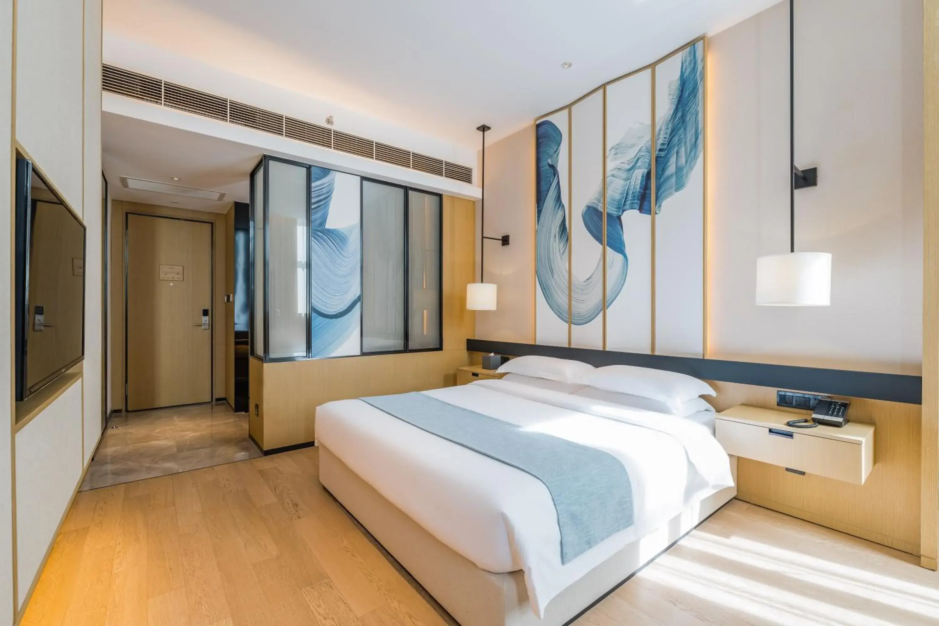 Bed in Yun He Ye Bo Hotel (Shanghai International Tourist Resort Wild Animal Park) Bed in Yun He Ye Bo Hotel (Shanghai International Tourist Resort Wild Animal Park)