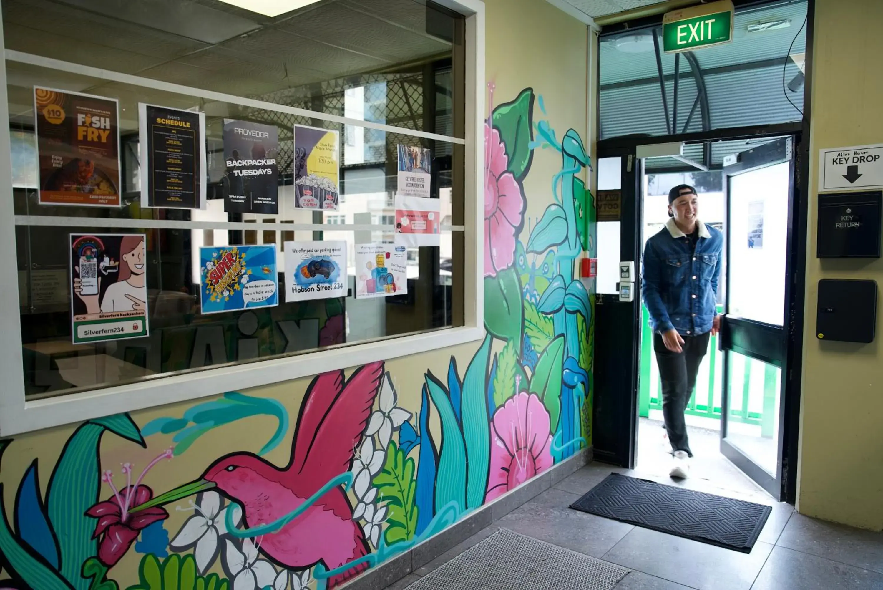 Facade/entrance in Silverfern Backpackers Facade/entrance in Silverfern Backpackers