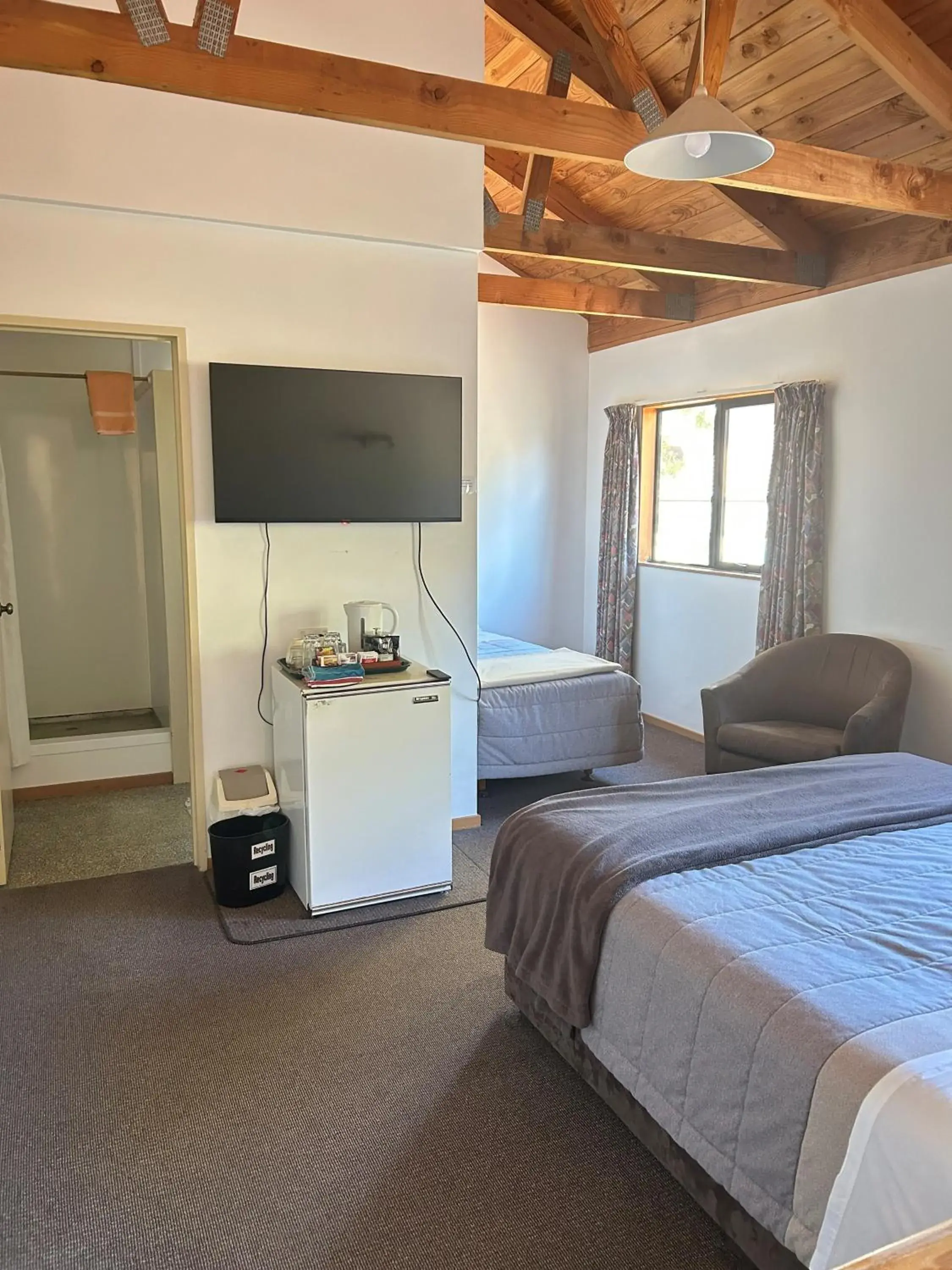 View (from property/room), Bed in The Hobbit Motorlodge View (from property/room), Bed in The Hobbit Motorlodge