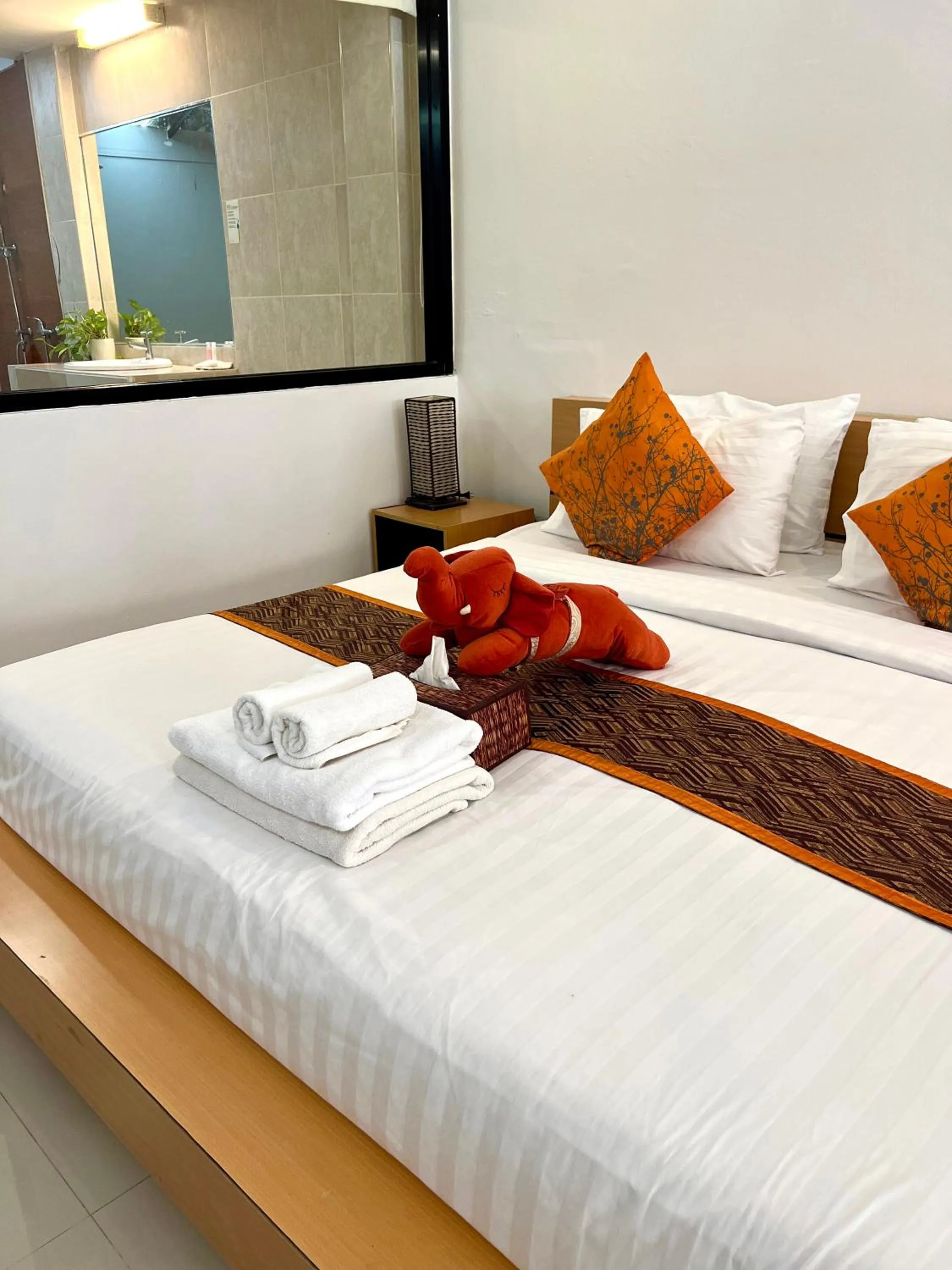 Bed in Hotel La Villa Khon Kaen