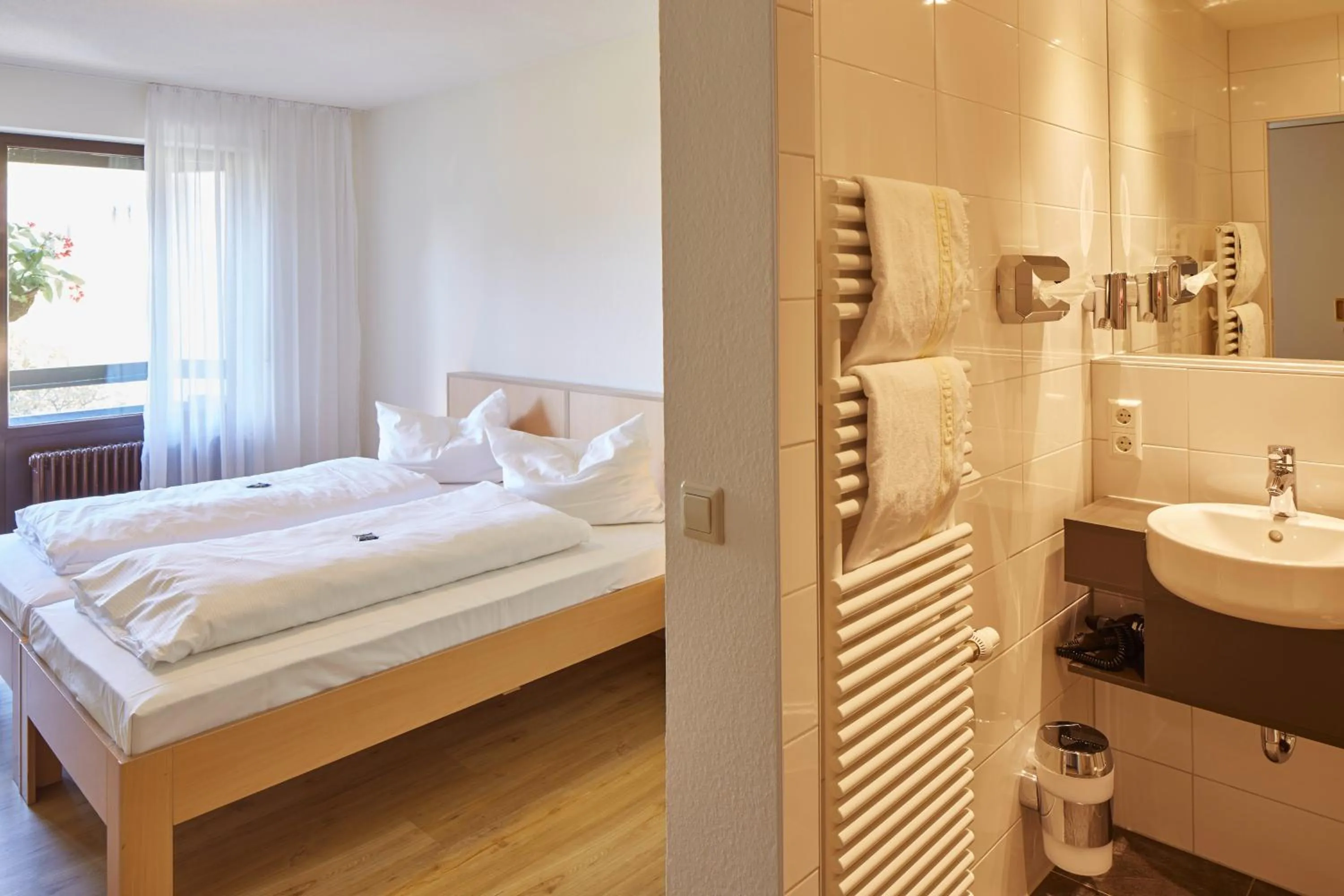 Bed in Gästehaus Goethe