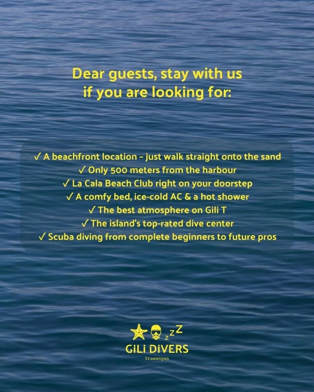 Activities in Gili Divers Hotel