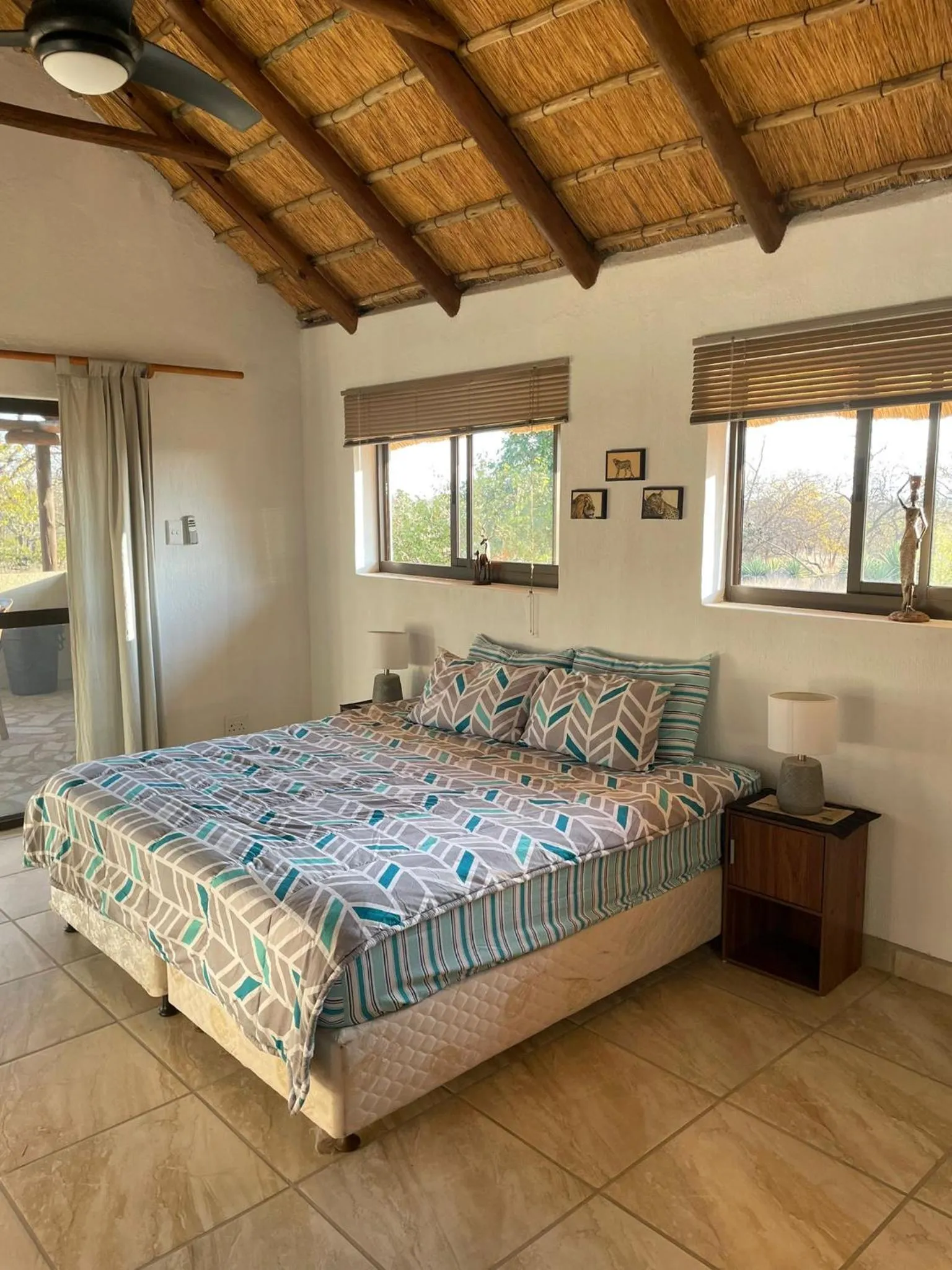 Bed in Thula Private Lodge