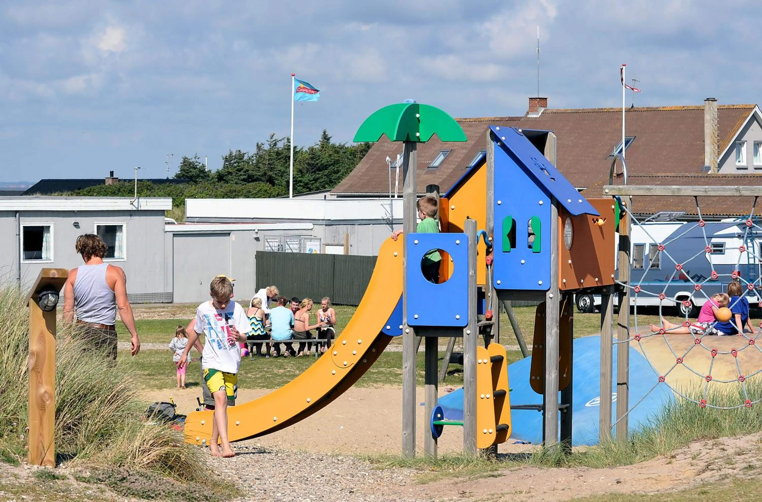 Children play ground in Dancamps Holmsland (Camp Site)