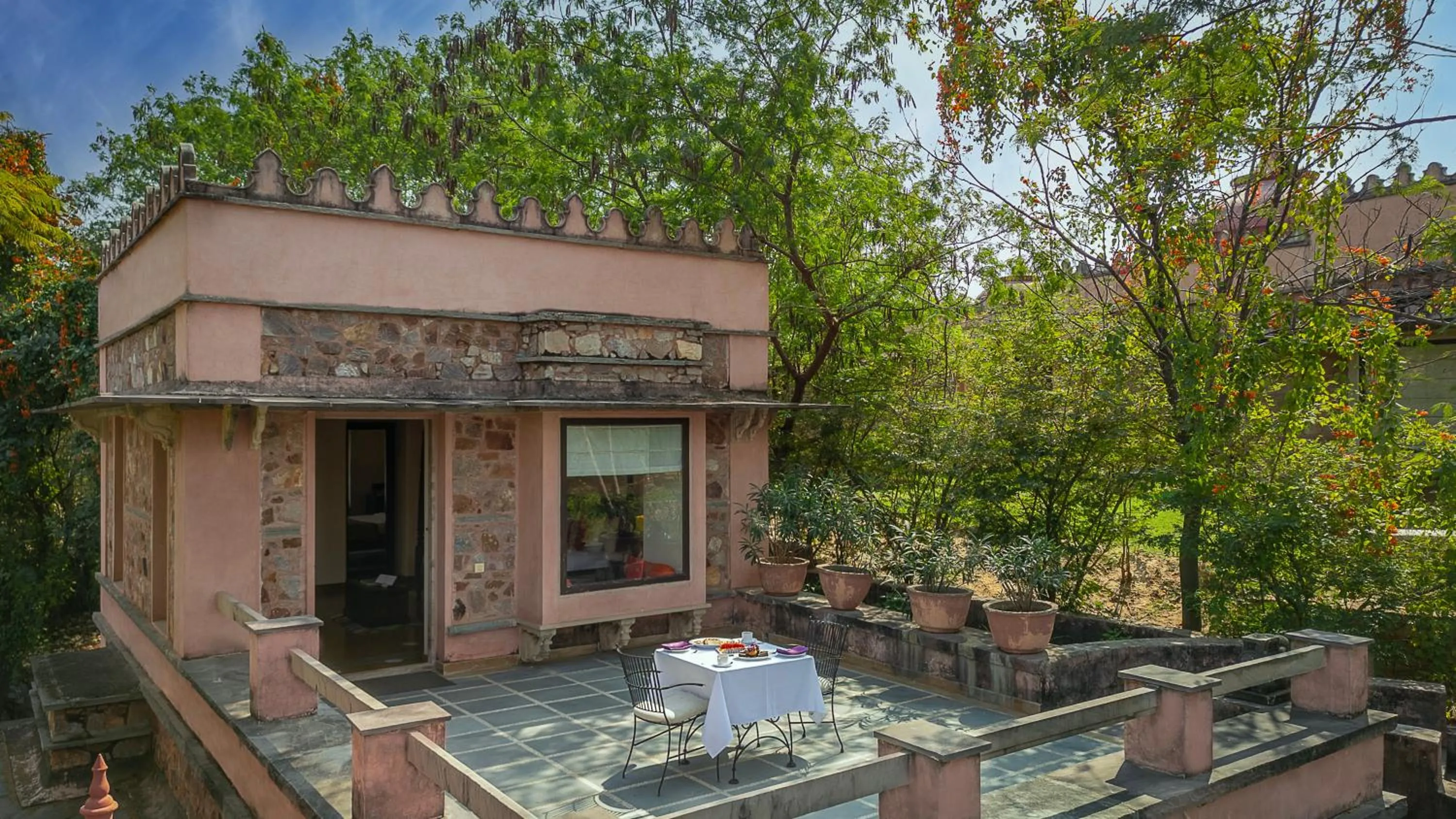 Patio in Tree of Life Resort & Spa Jaipur