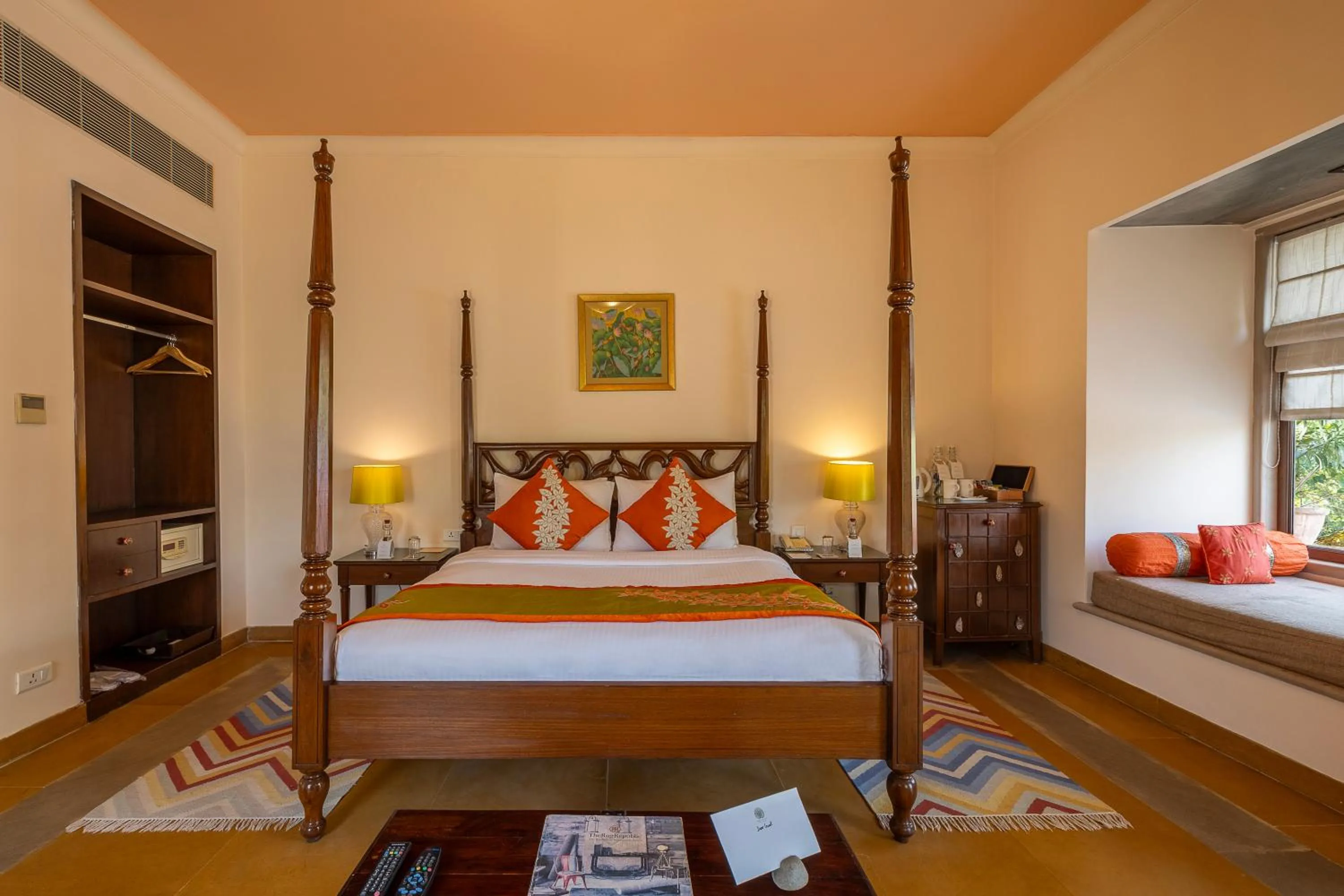 Bedroom, Bed in Tree of Life Resort & Spa Jaipur