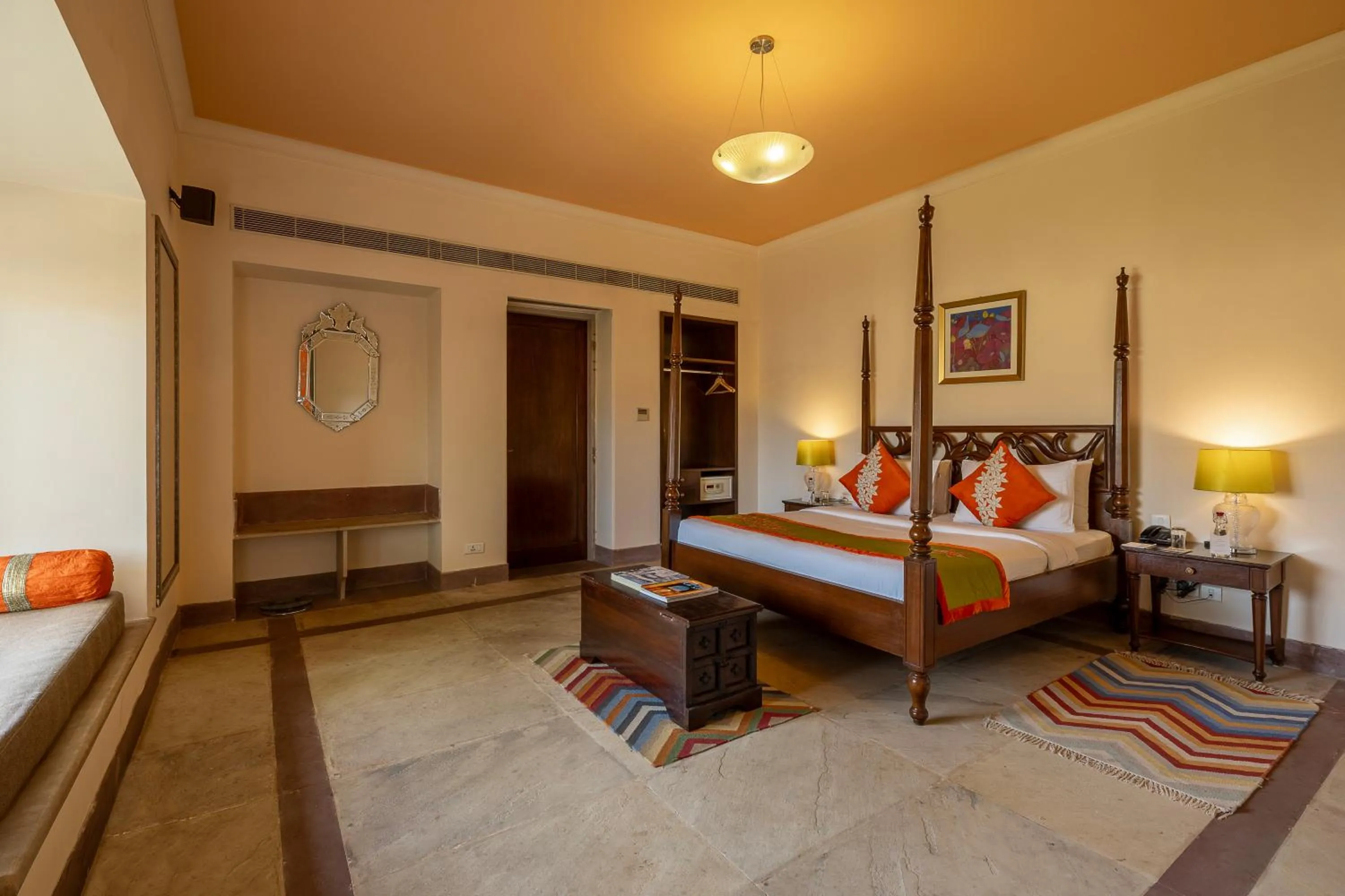 Bedroom, Bed in Tree of Life Resort & Spa Jaipur