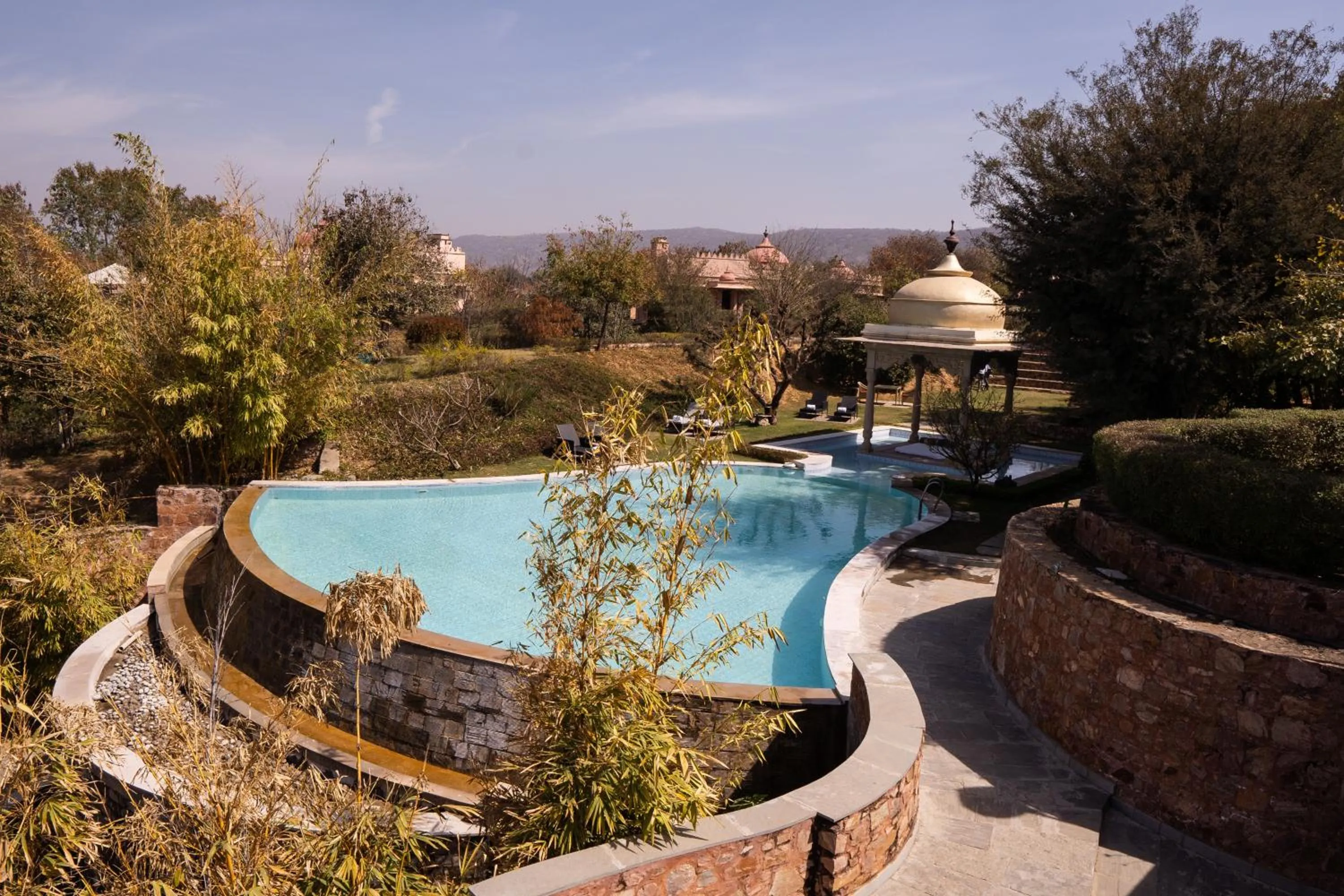 Pool view in Tree of Life Resort & Spa Jaipur