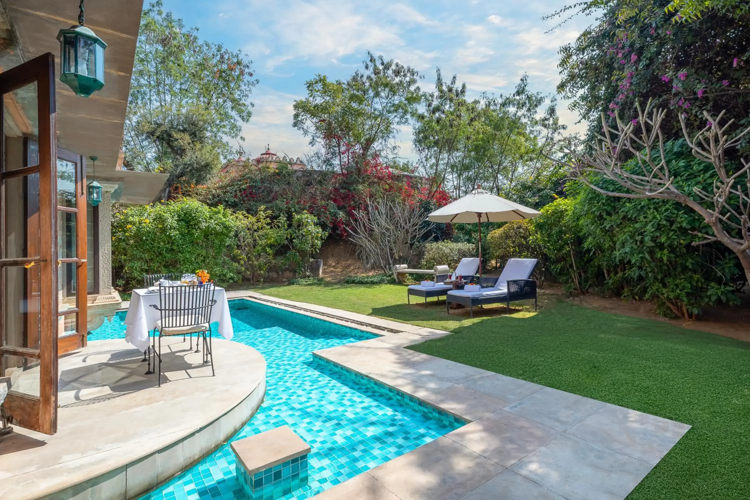 Pool view in Tree of Life Resort & Spa Jaipur Pool view in Tree of Life Resort & Spa Jaipur