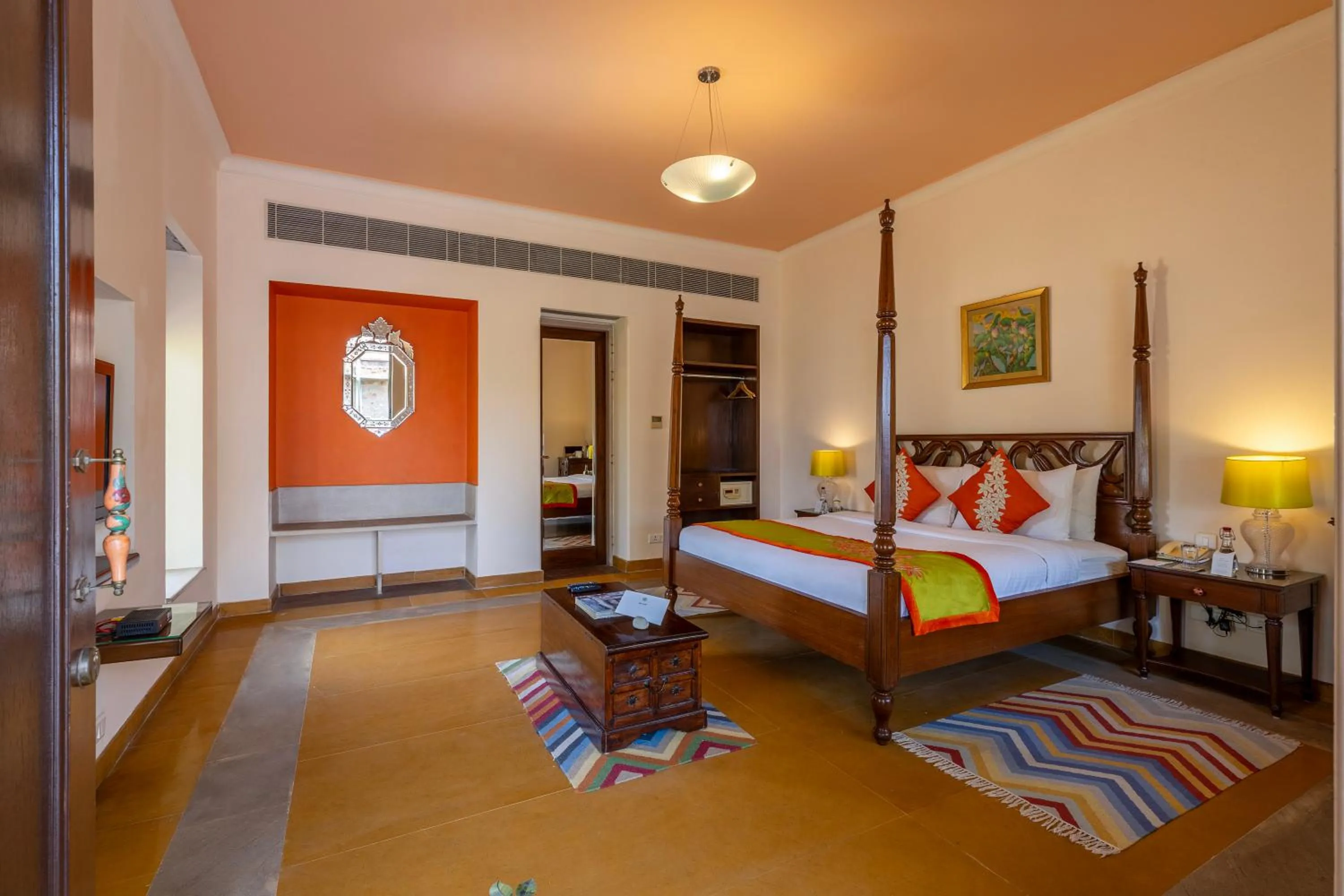 Bedroom, Bed in Tree of Life Resort & Spa Jaipur